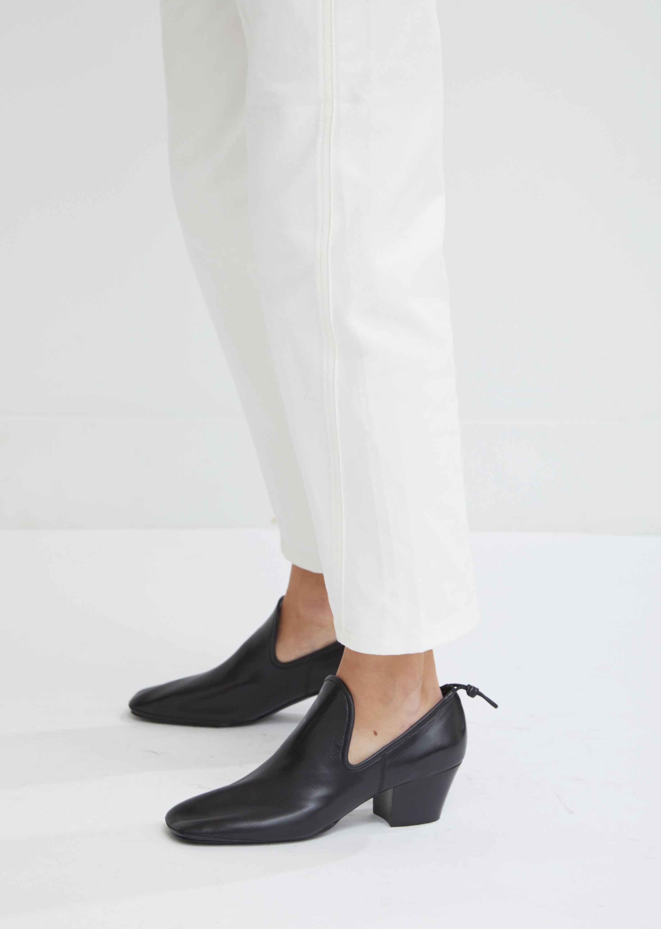 lemaire soft heeled loafers