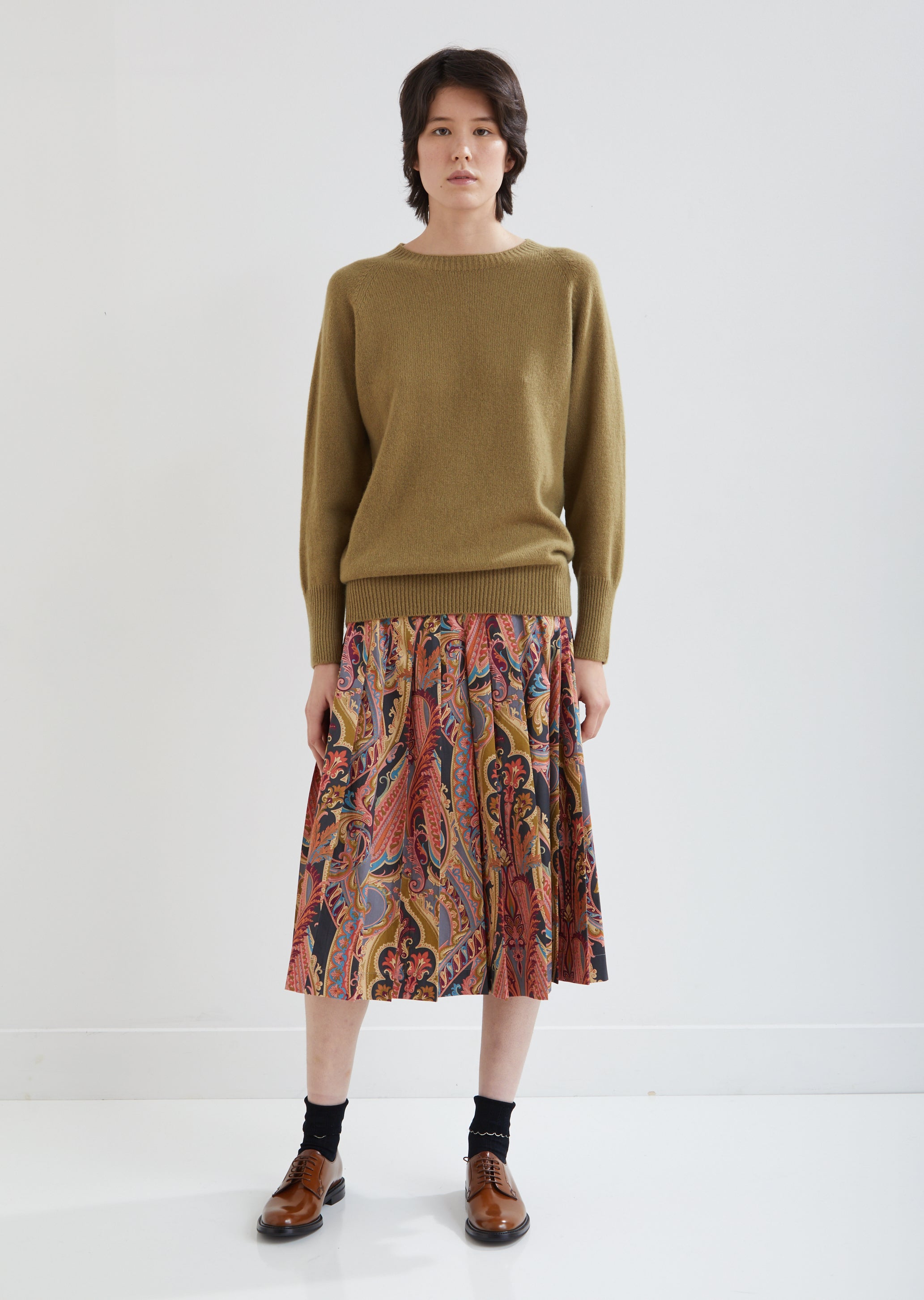 Oversized Cashmere Crew Sweater by Margaret Howell- La Garçonne