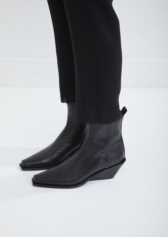 Heeled Western Ankle Boots by Ann Demeulemeester- La Garçonne