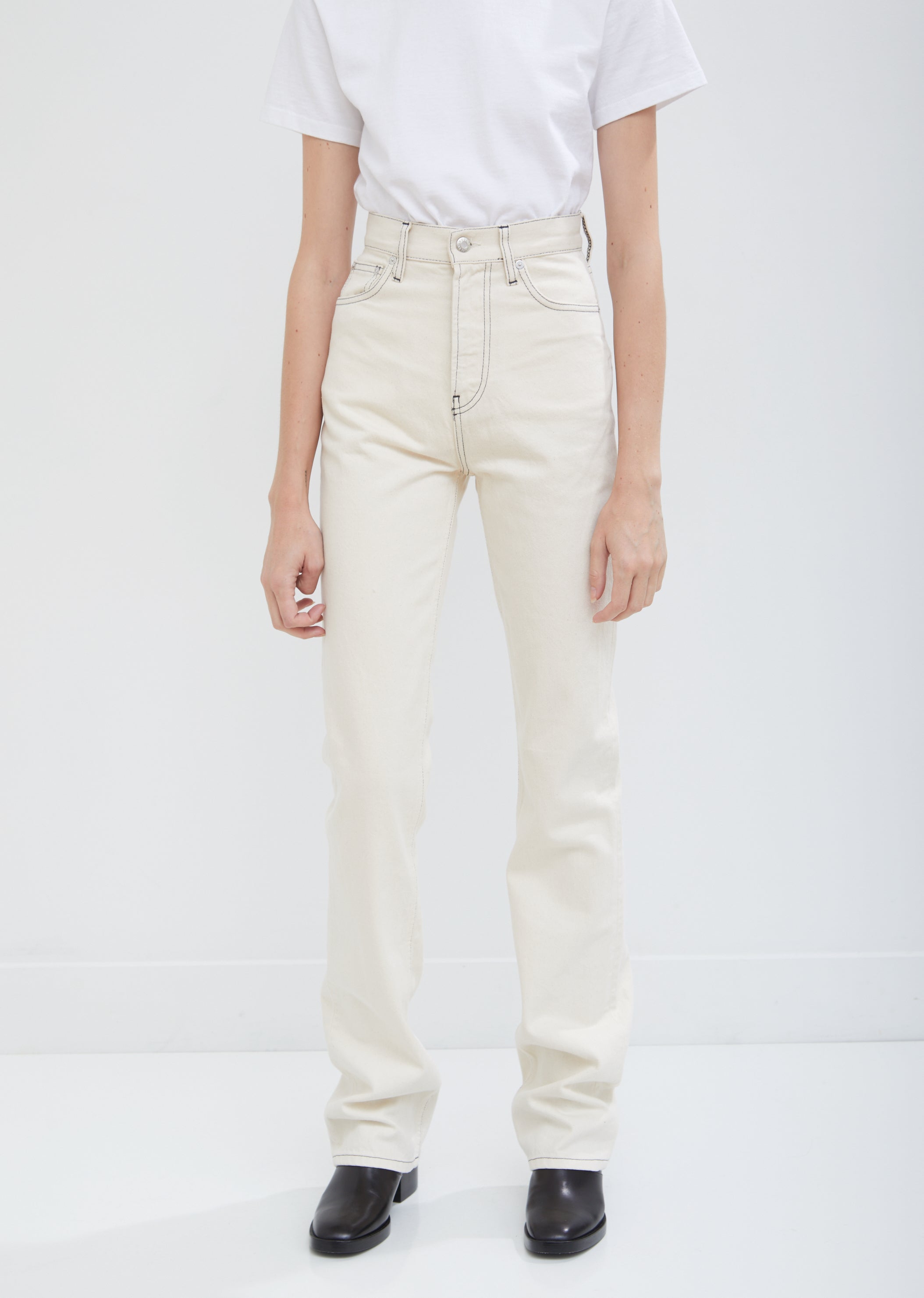 Femme Hi Bootcut Jeans by Helmut Lang- La Garçonne