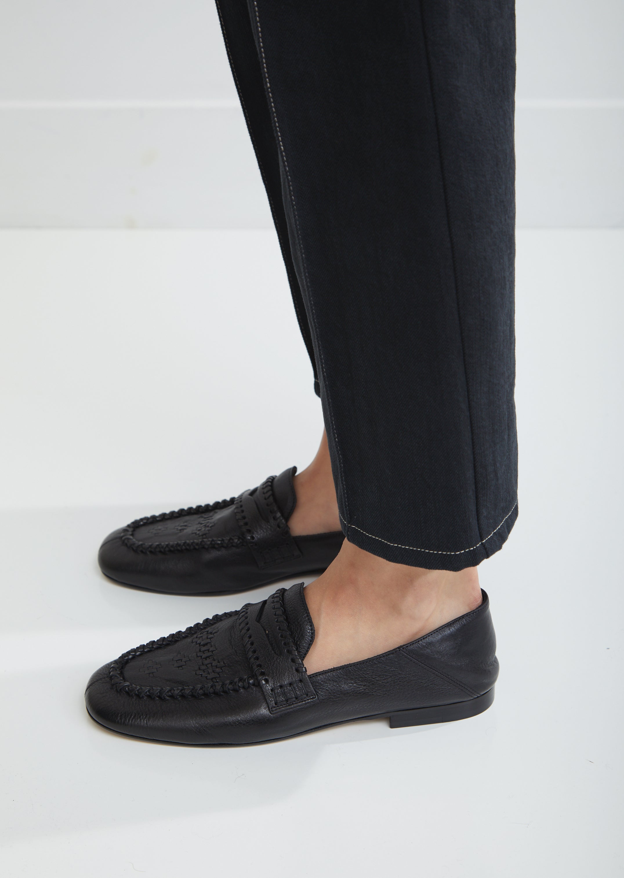 Firven Braided Leather Loafers by 