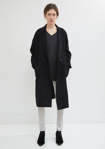 Wool Beaver Coat by Junya Watanabe- La Garçonne