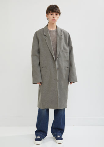 チェスターコート 6397 Felted 3 Button Long coat fkip.unmul.ac.id