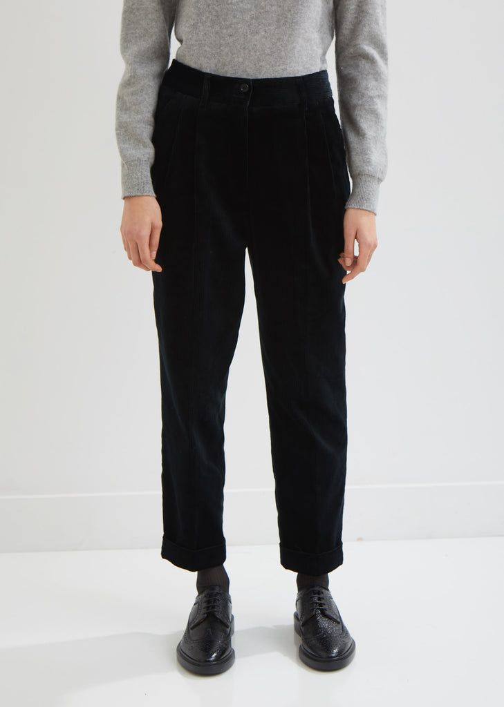 Pleat Pocket Corduroy Trousers by Margaret Howell– La Garçonne