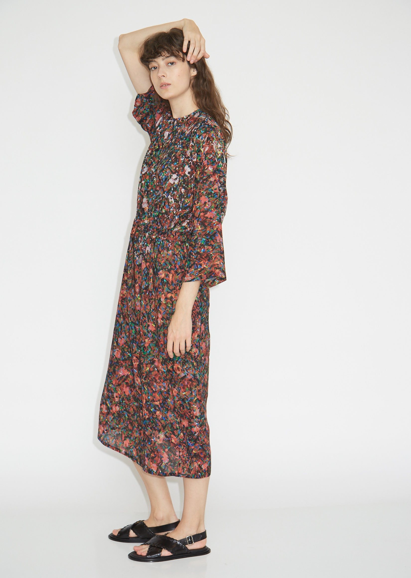 アンティアン ANNTIAN シルクワンピース ワンサイズ SILK DRESS-