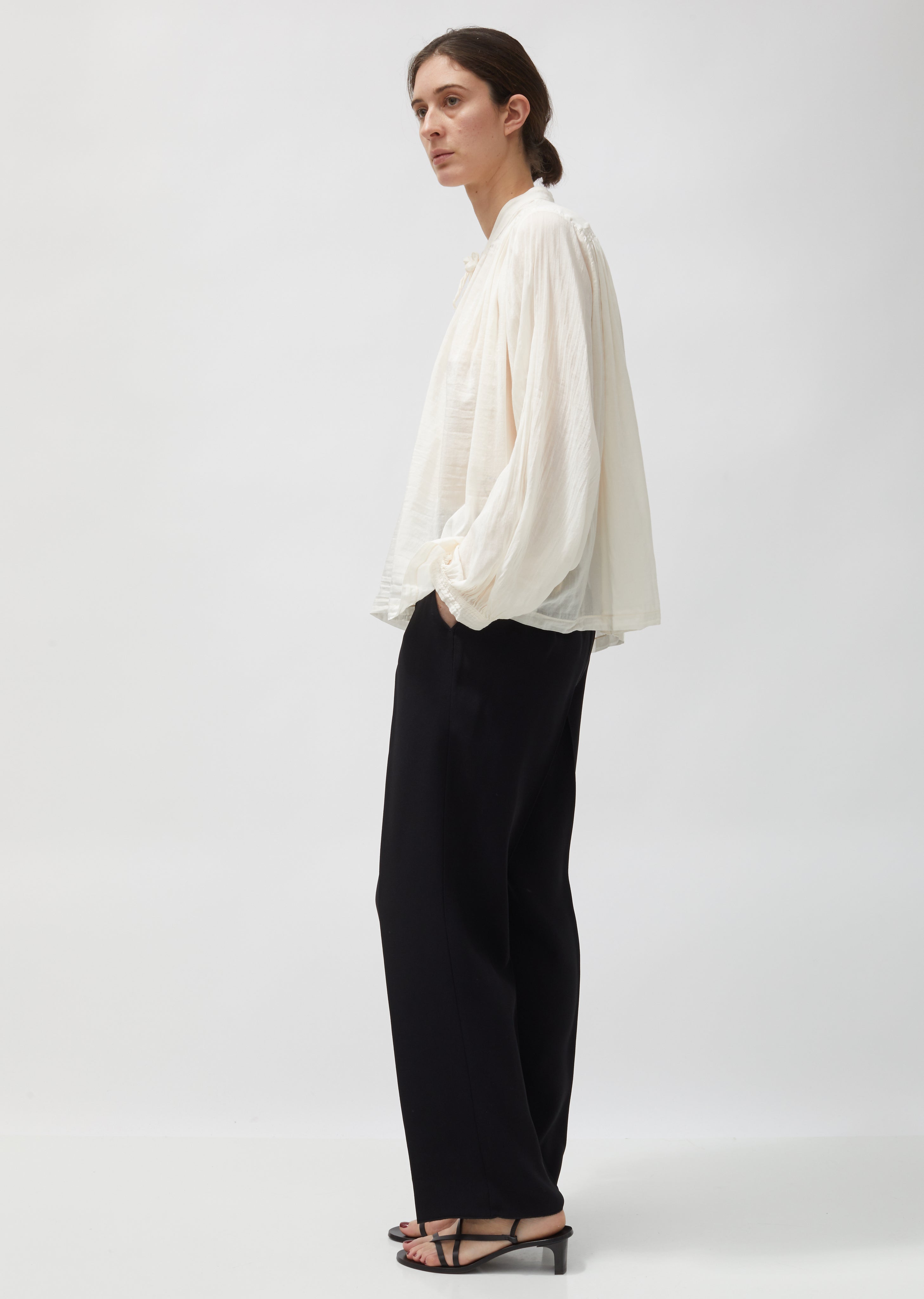 Cotton & Silk Voile Bohemian Shirt – La Garçonne