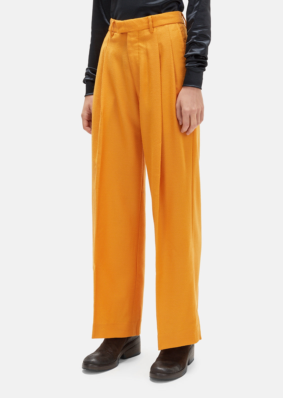 Wool Pleat Trousers by Eckhaus Latta- La Garçonne