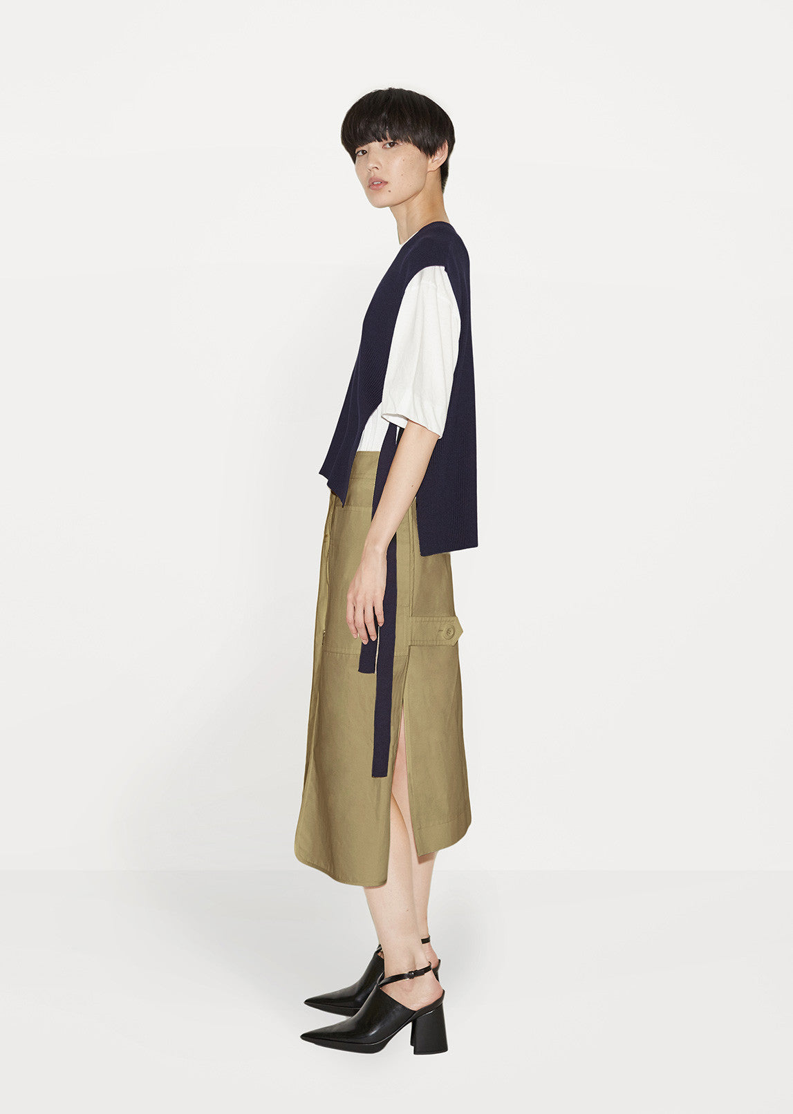 Cotton Linen Pocket Skirt by Marni - La Garçonne
