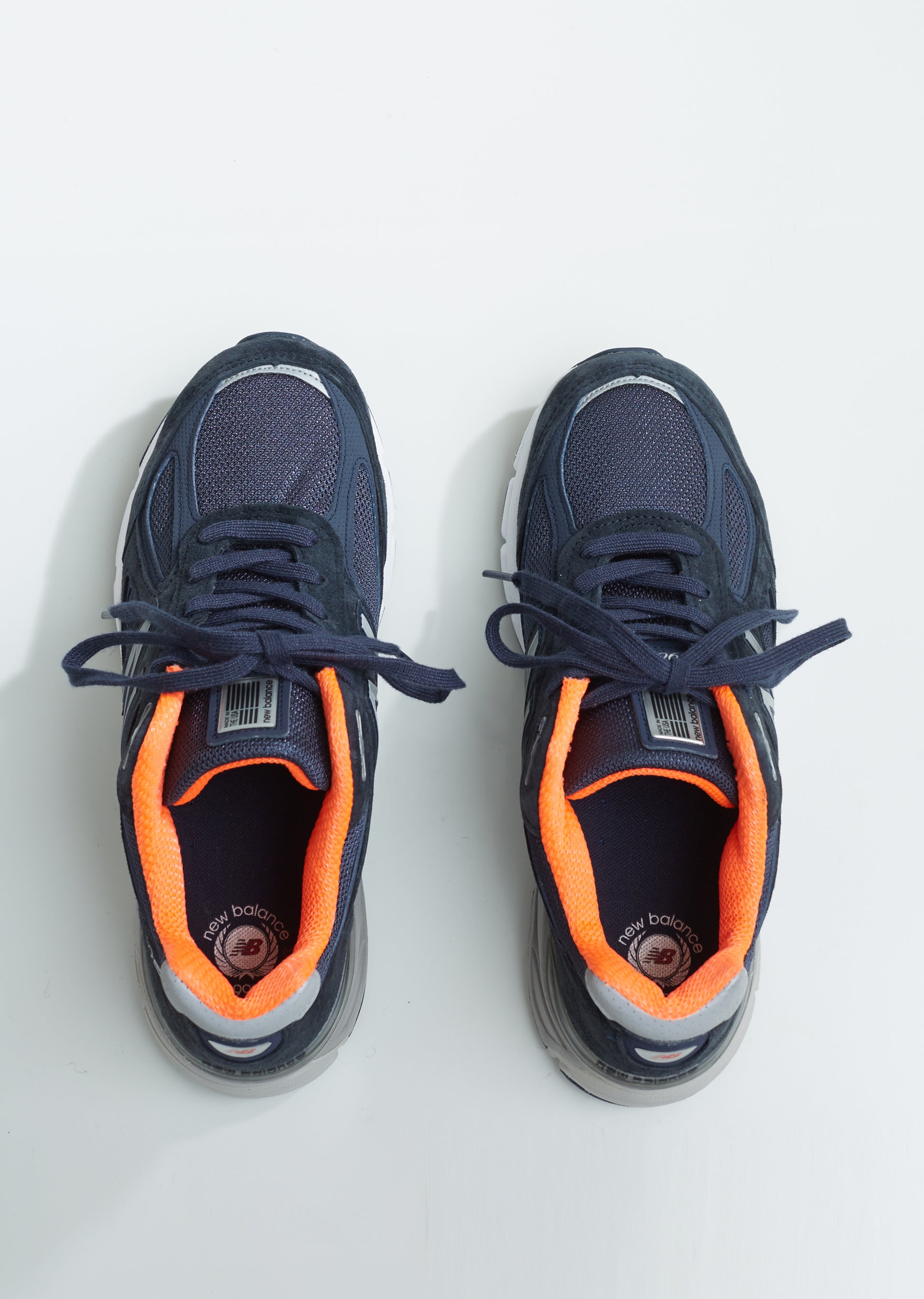 new balance 990v4 navy orange