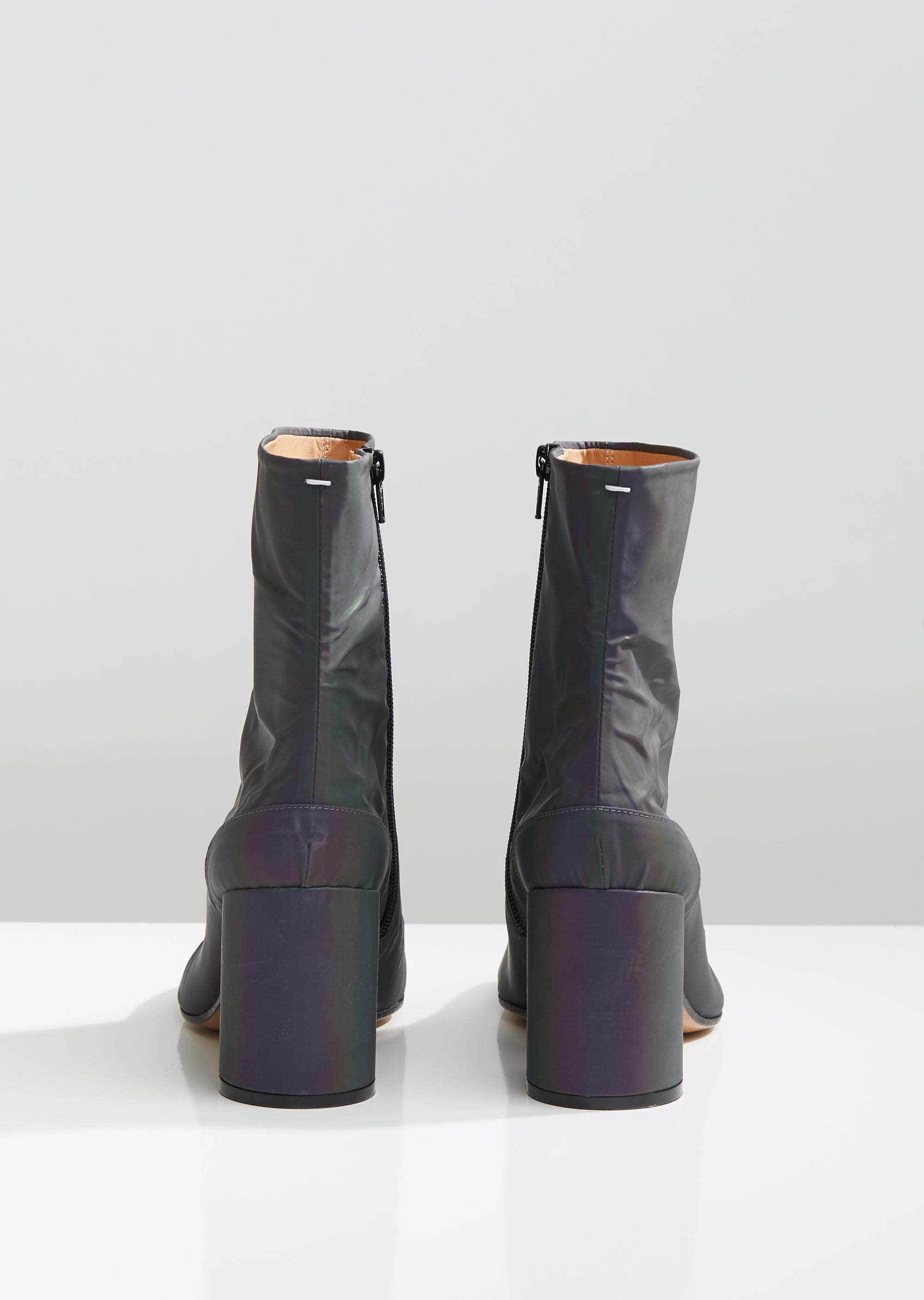 iridescent tabi boots