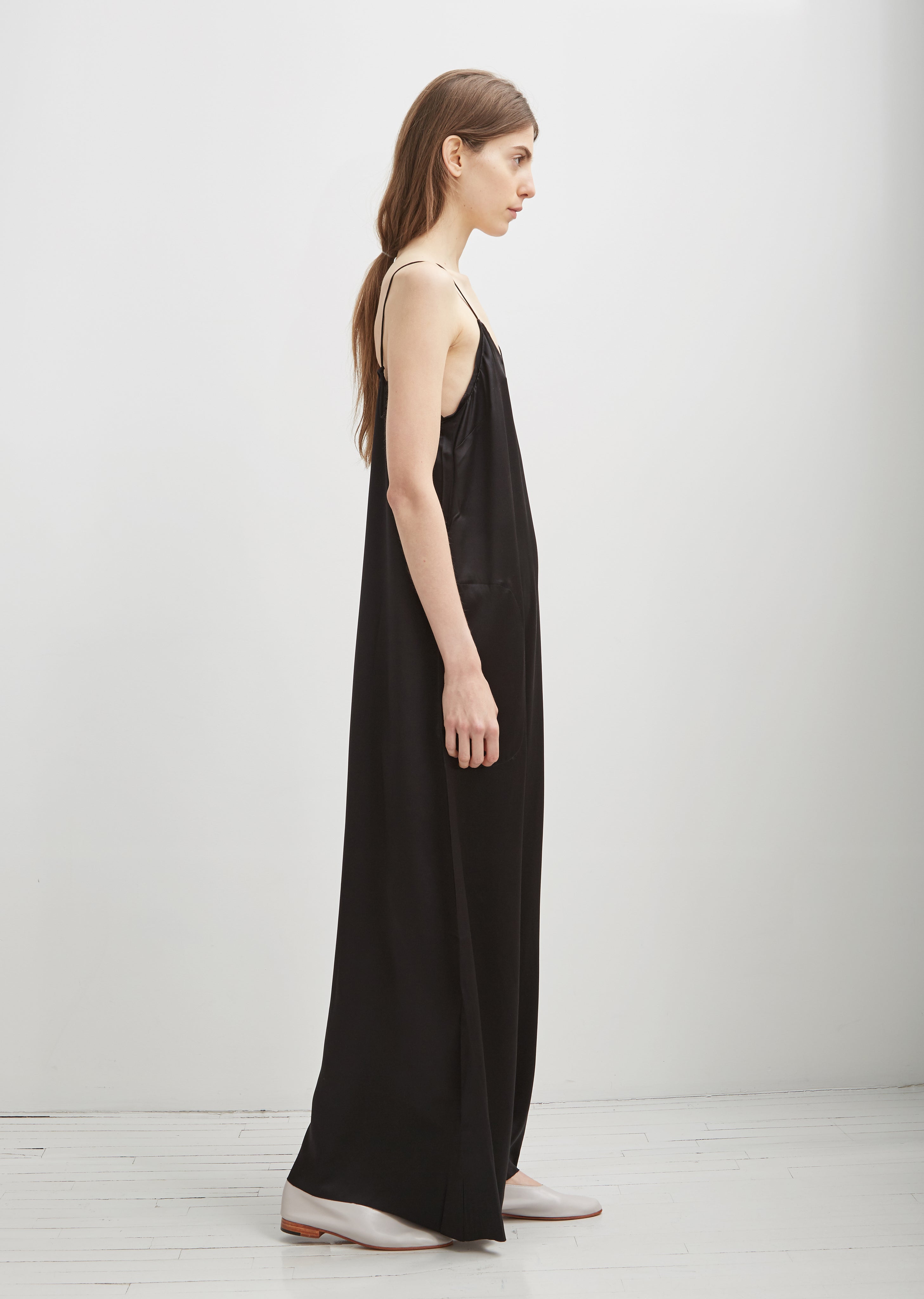 Pina Long Silk Dress – La Garçonne