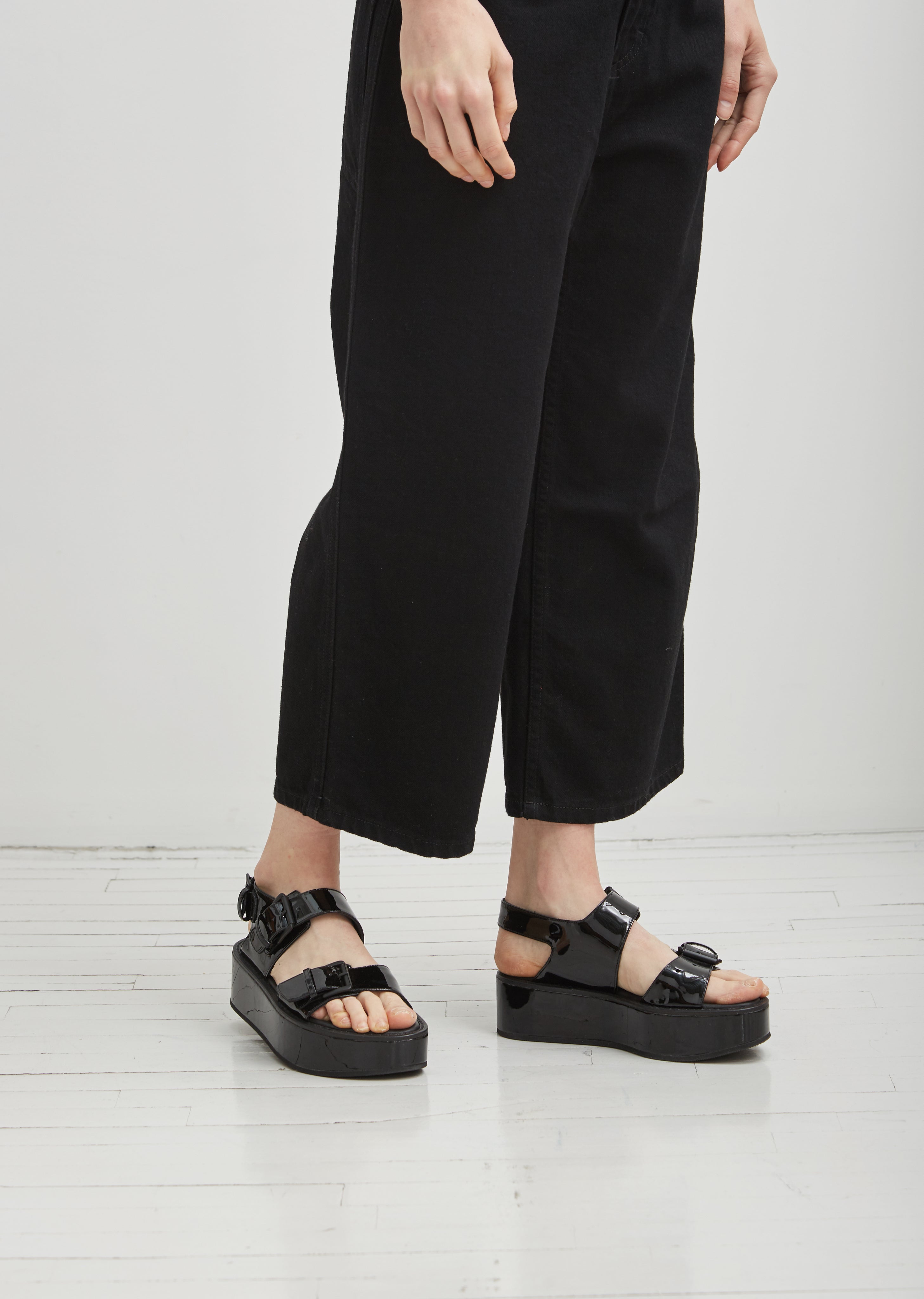 ann demeulemeester platform sandals