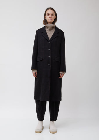 Plaid Wool Tara Coat – La Garçonne