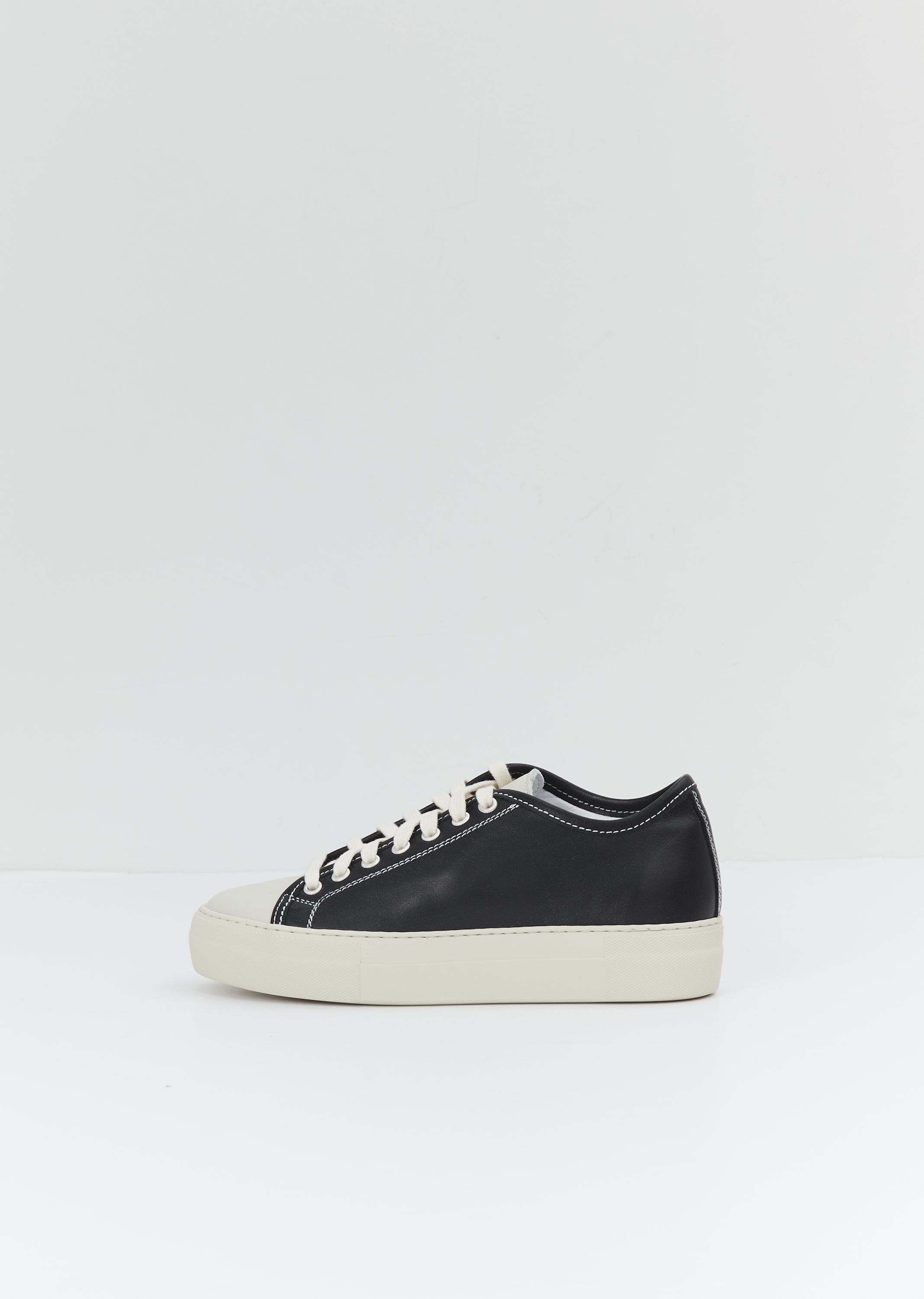 Fox Platform Sneakers — Black – La Garçonne