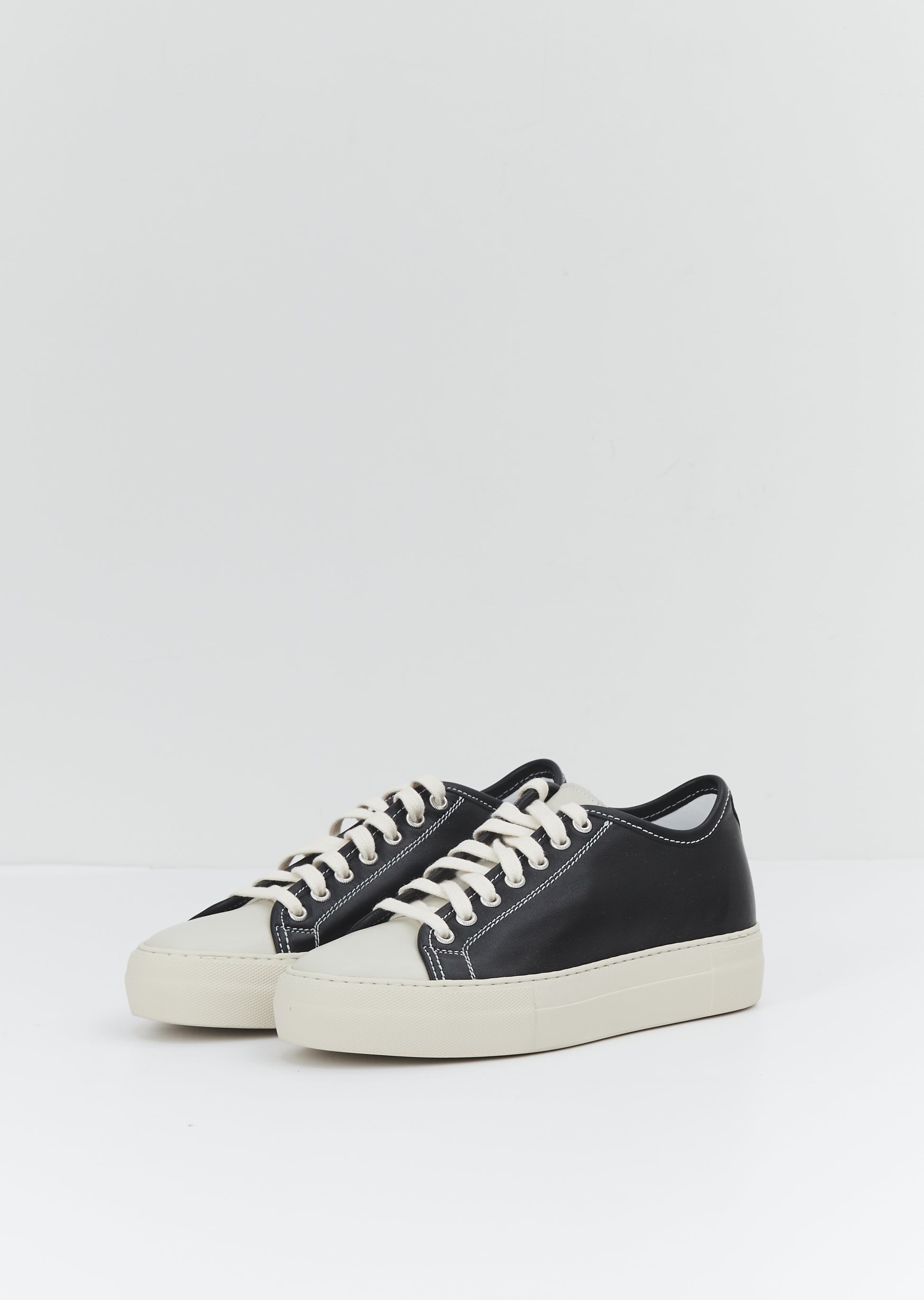 Fox Platform Sneakers — Black – La Garçonne