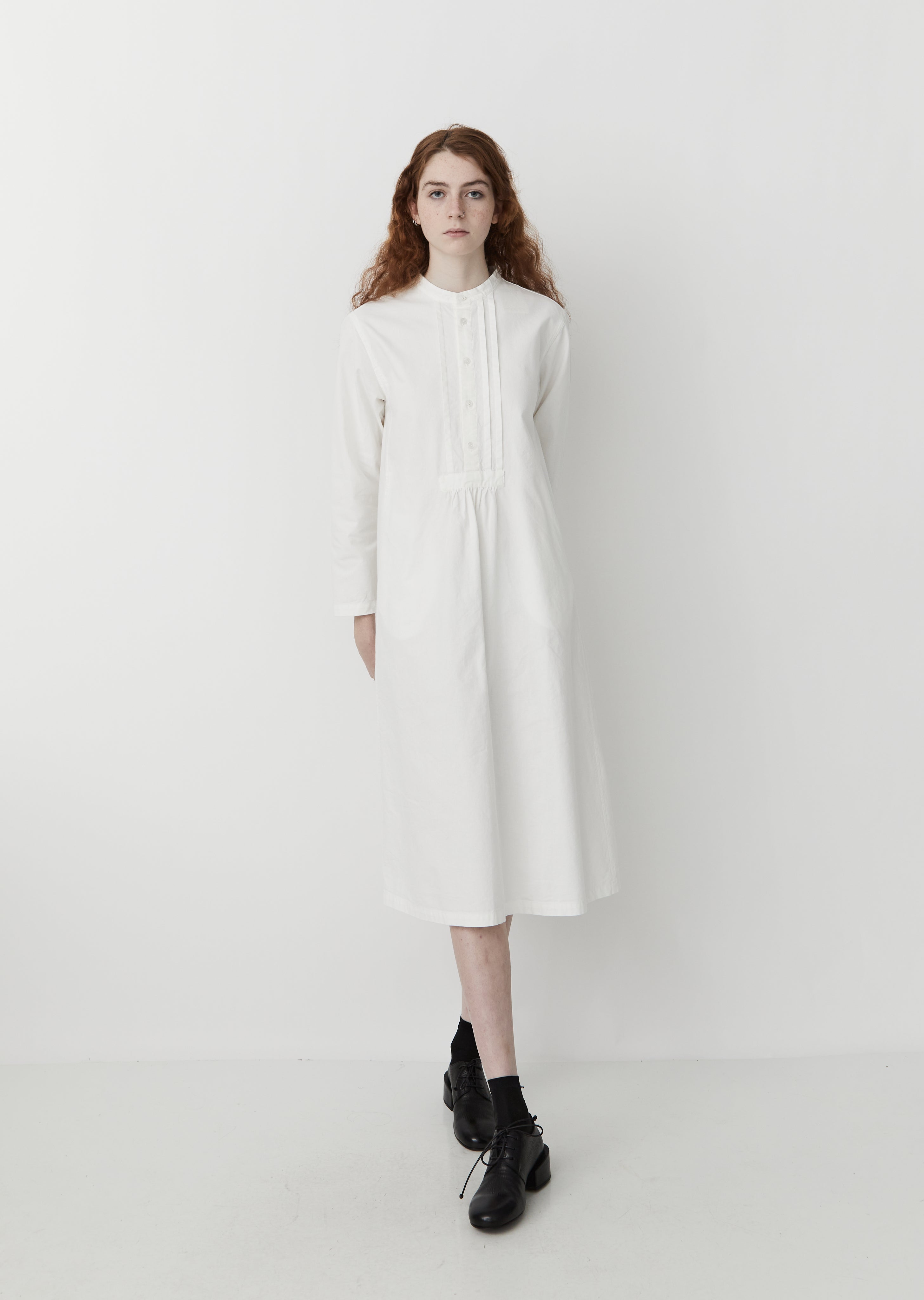 Vintage Twill Dress — White – La Garçonne