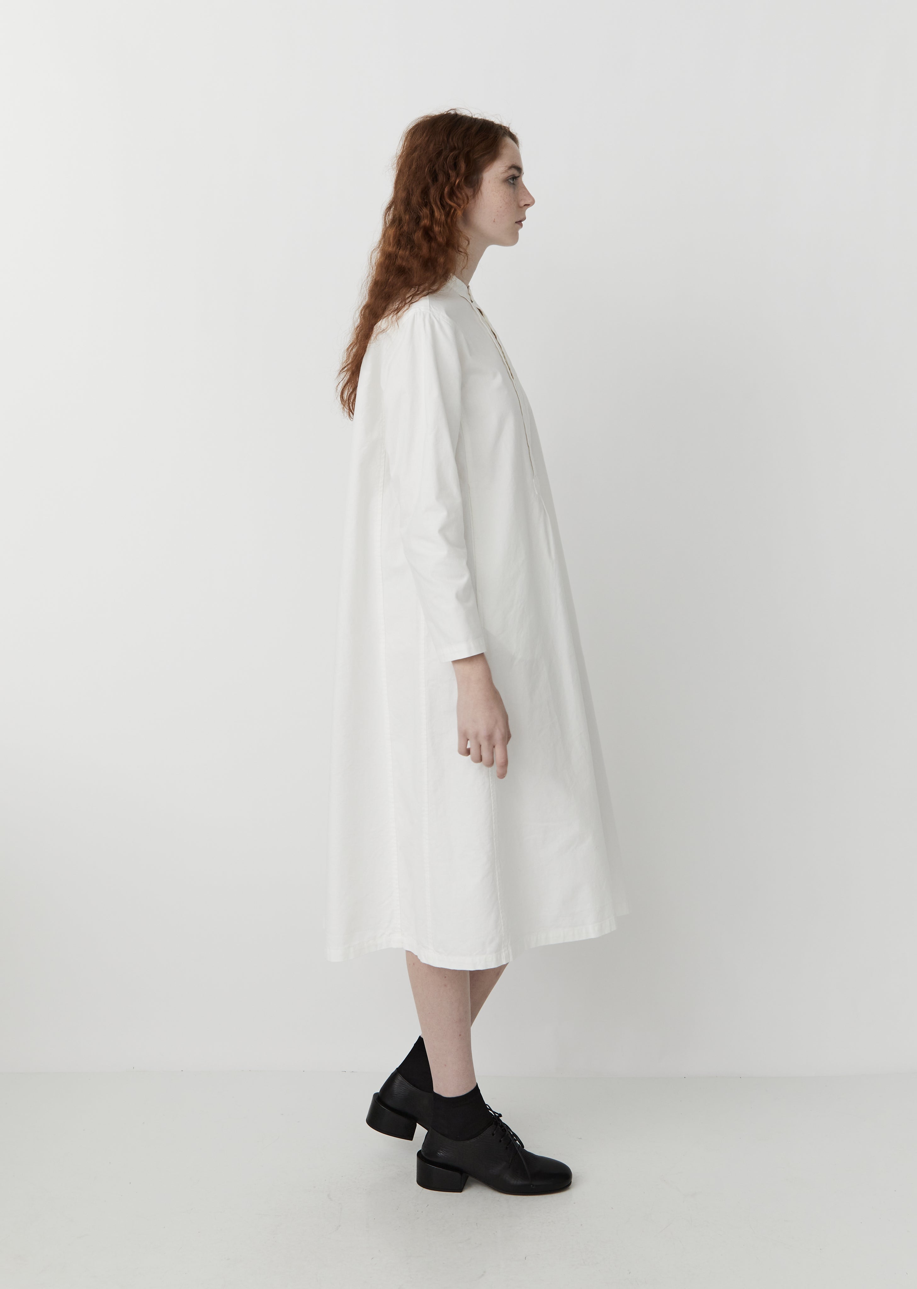Vintage Twill Dress — White – La Garçonne