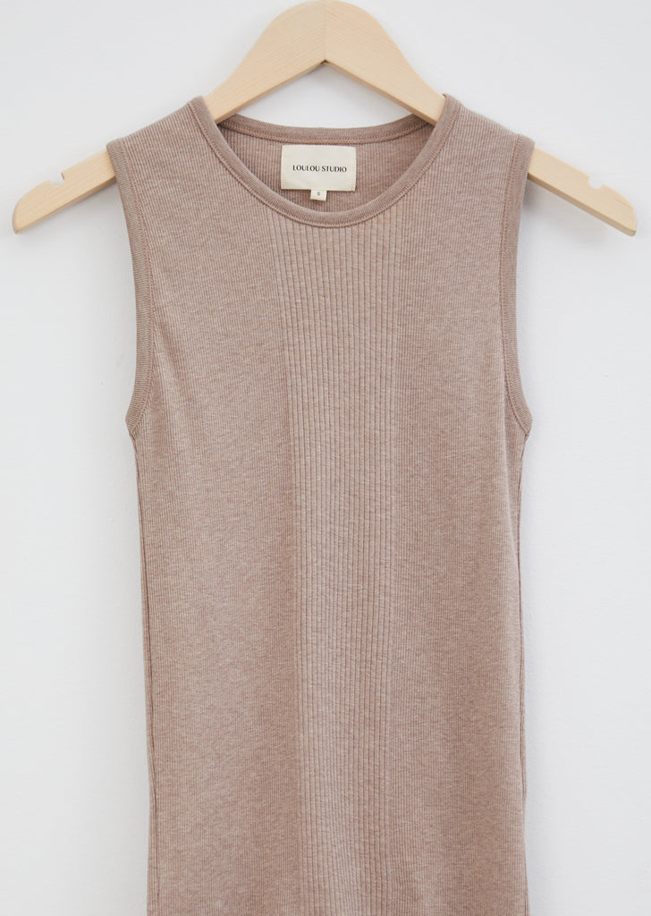 Fatu Debardeur Cotton Tank — Camel – La Garçonne