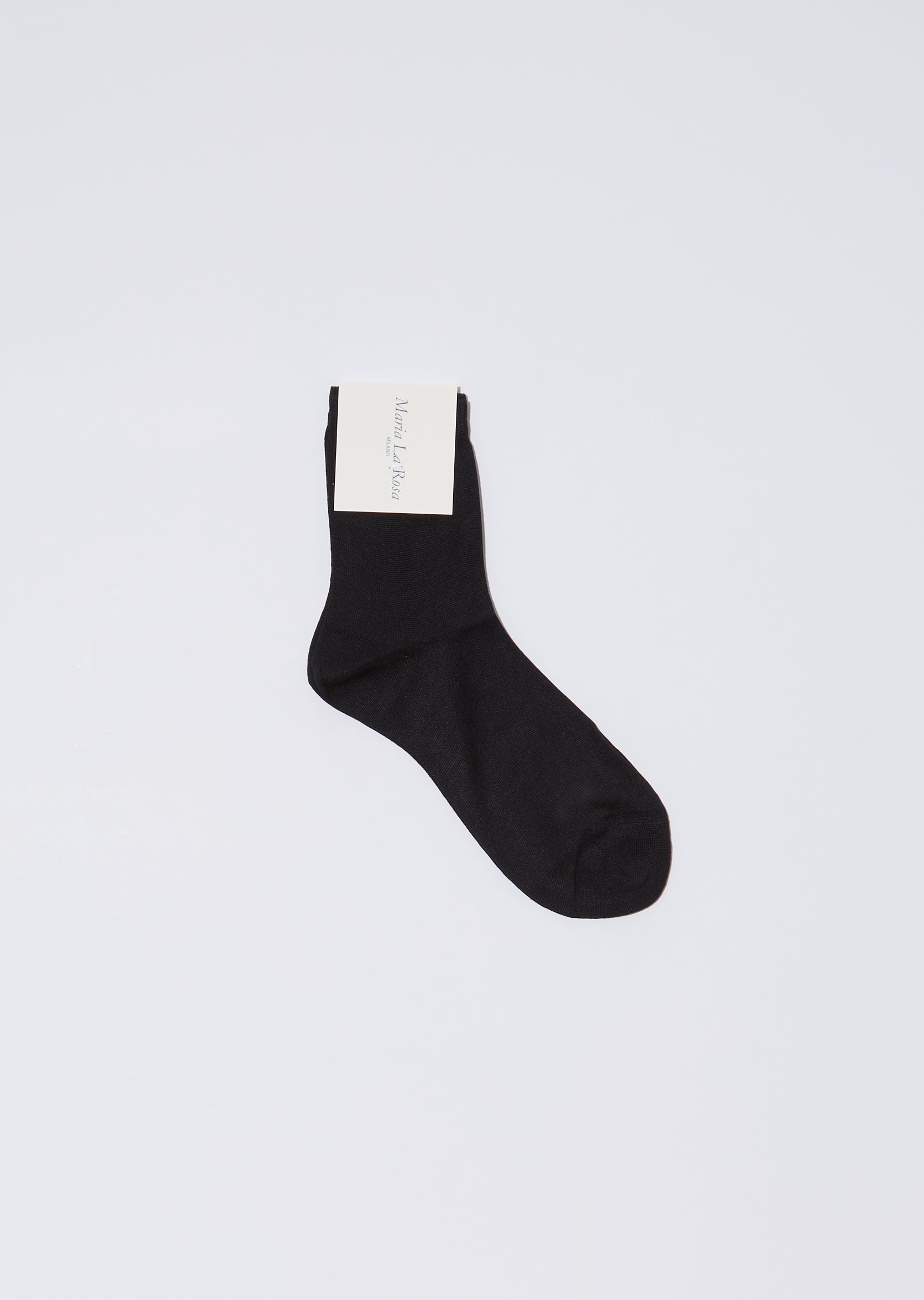One Ankle Short Socks — Nero – La Garçonne