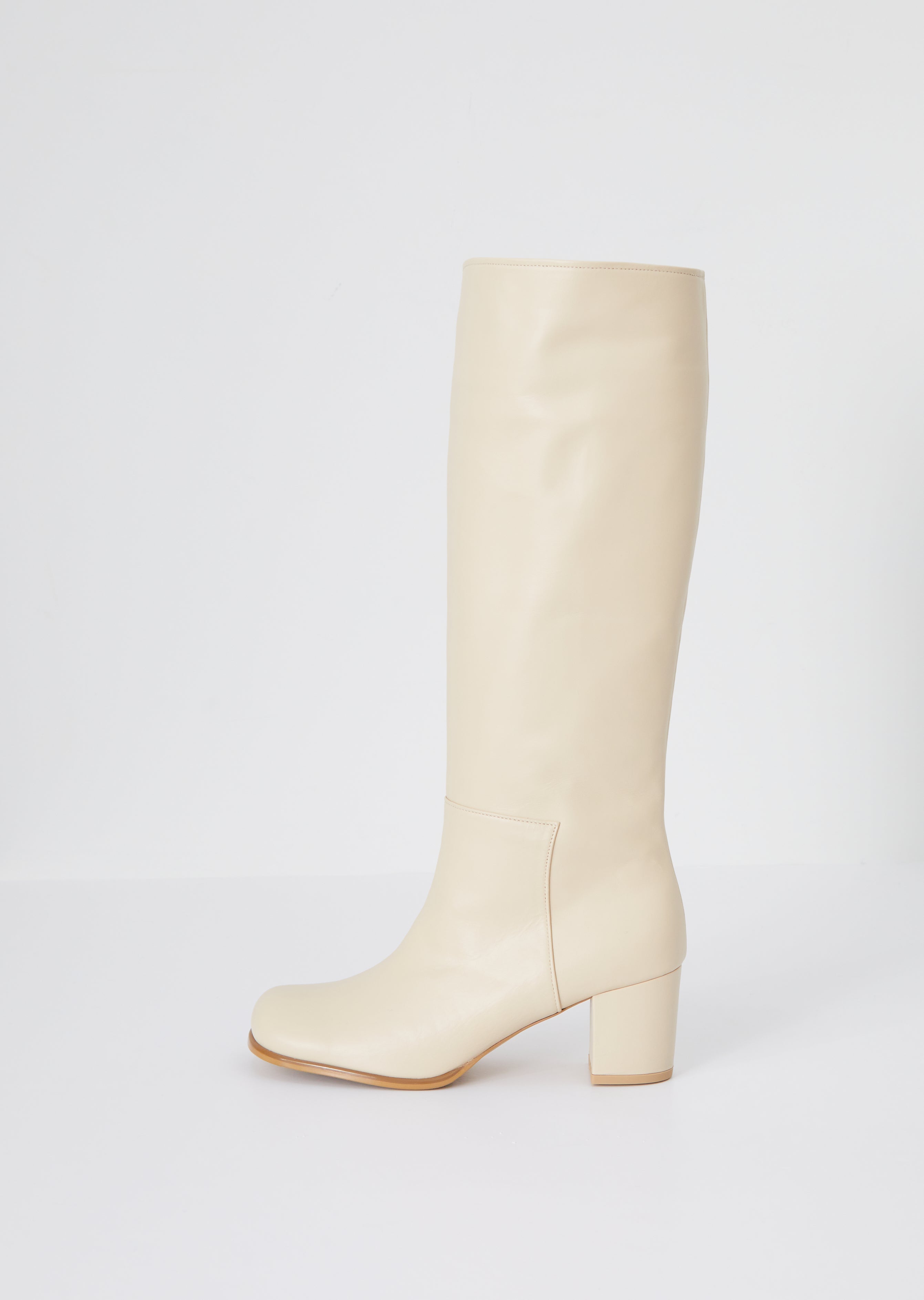 long beige boots