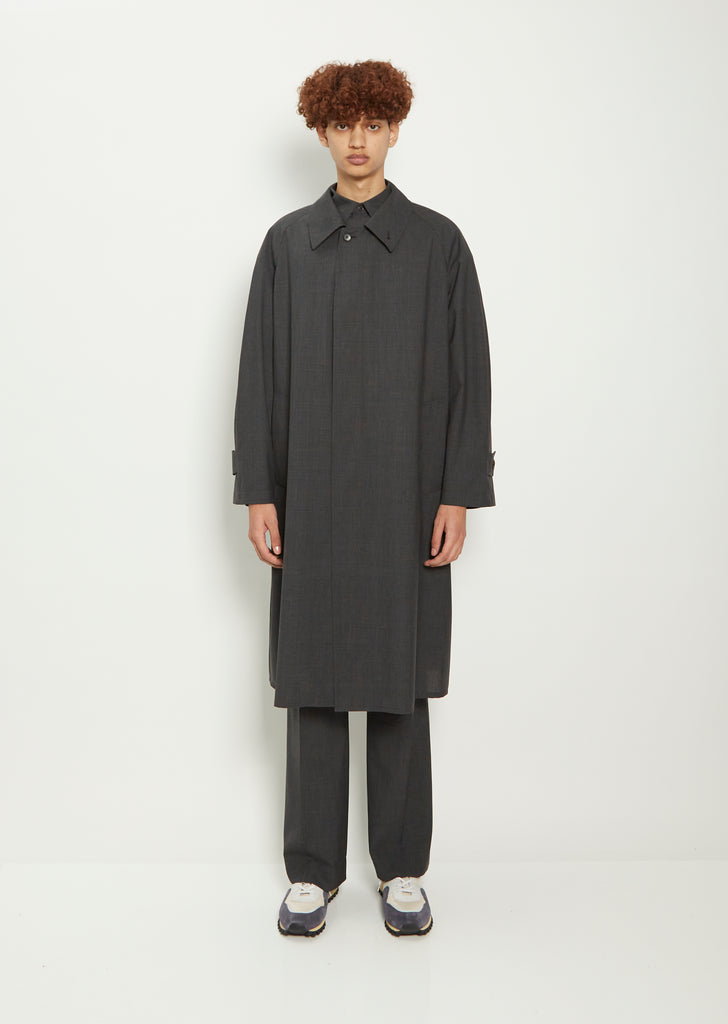 Men's Super Fine Tropical Wool Collar Coat – La Garçonne