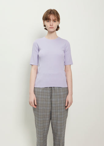 Fitted Jersey Tee — Lilac – La Garçonne