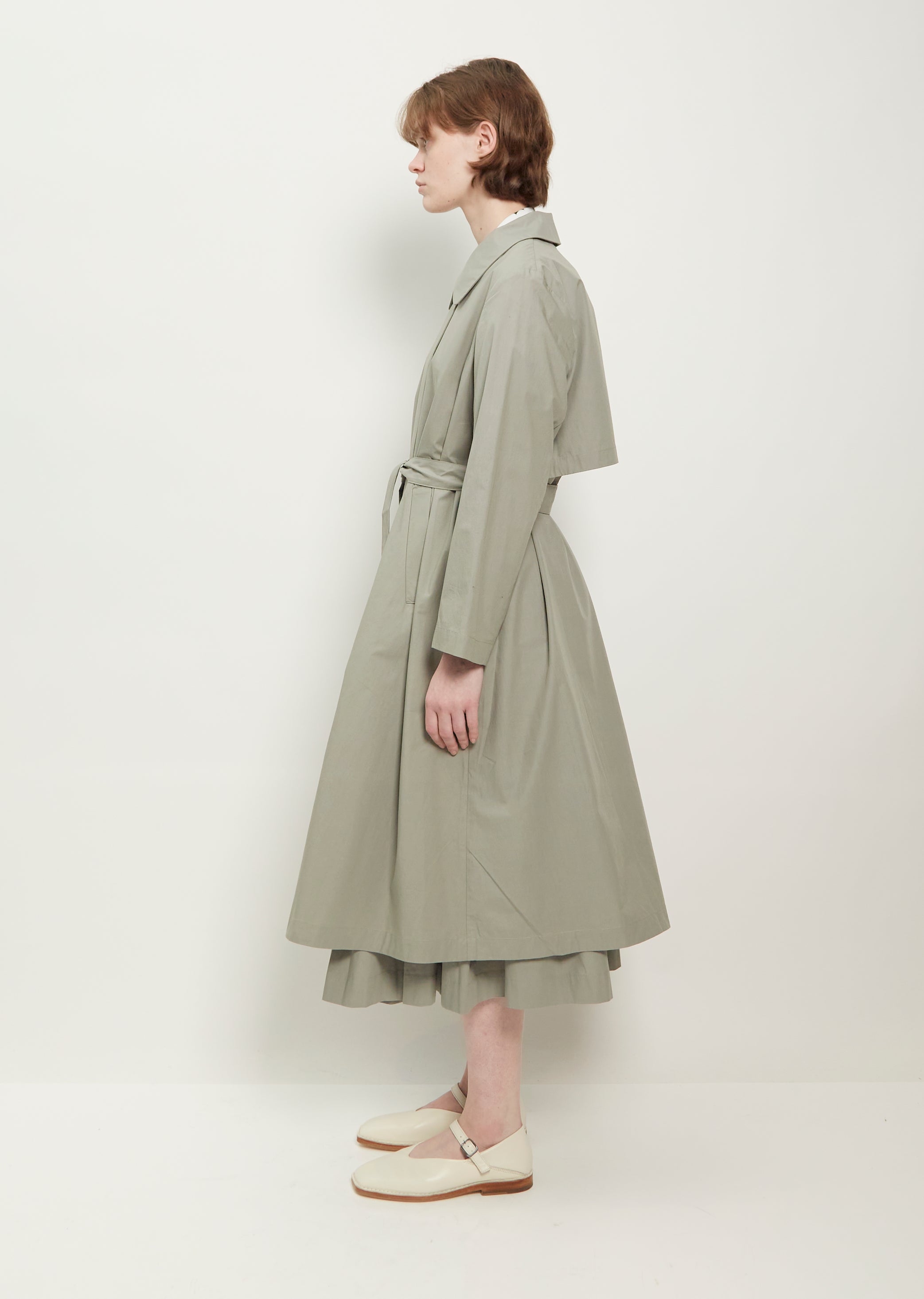 Cecile Cotton Typewriter Coat - S / 62 Laurel Green