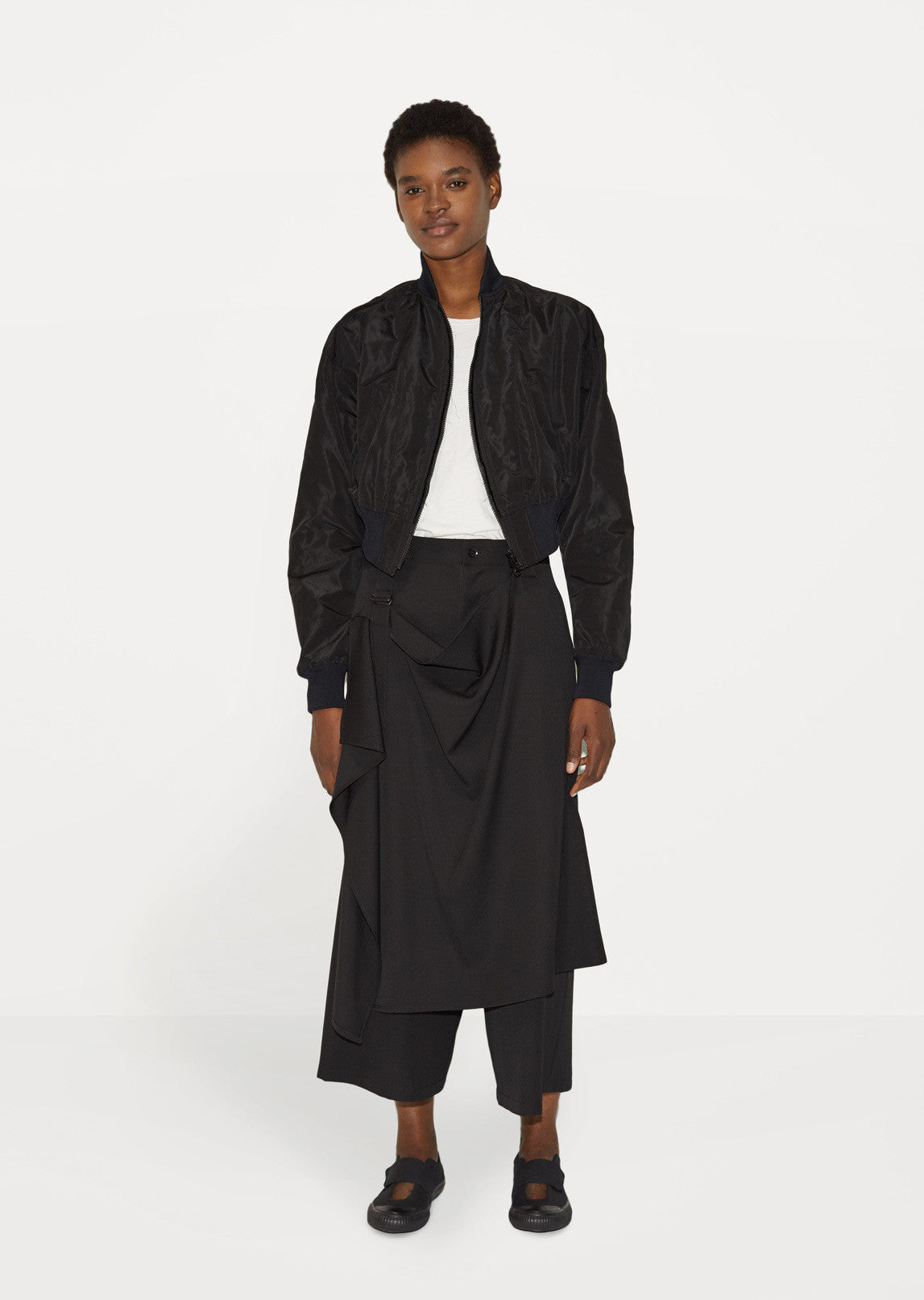 Taffeta Bomber by Yohji Yamamoto - La Garçonne