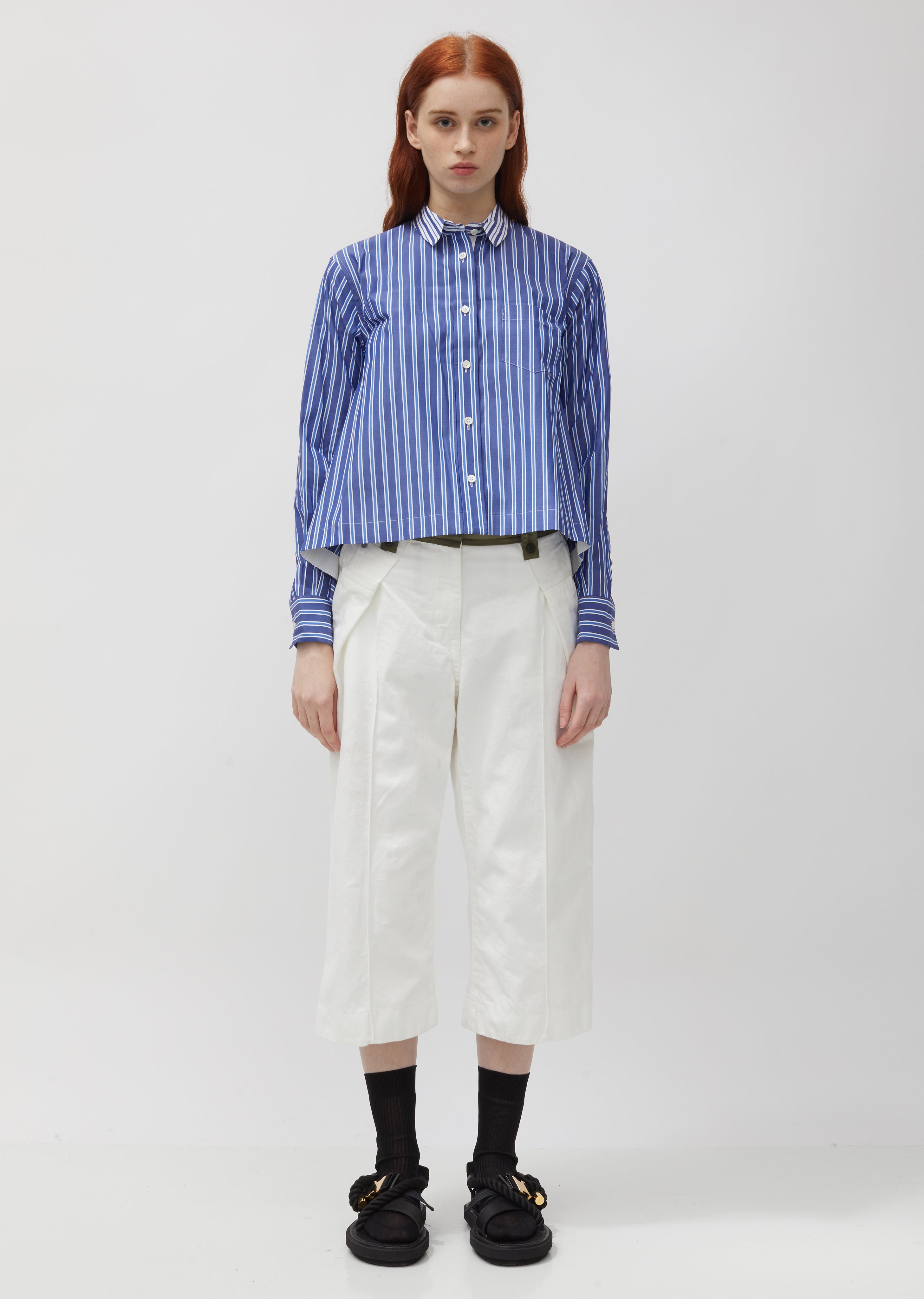 Cotton Poplin Stripe Shirt – La Garçonne