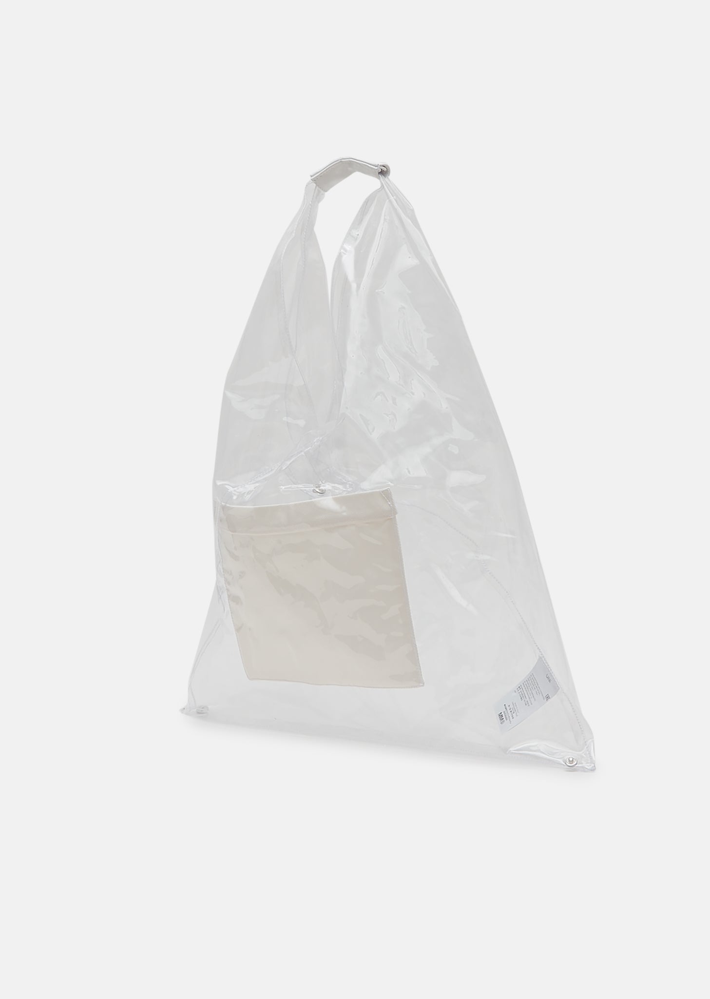 Transparent PVC Triangle Tote by MM6 Maison Margiela- La Garçonne