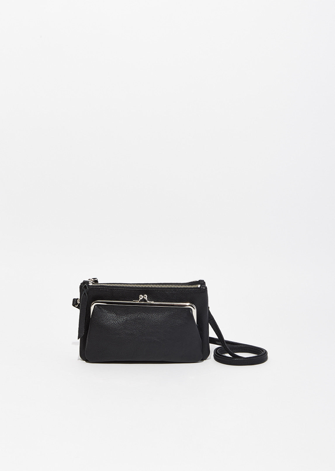 Leather Triple Pochette by Y's- La Garçonne