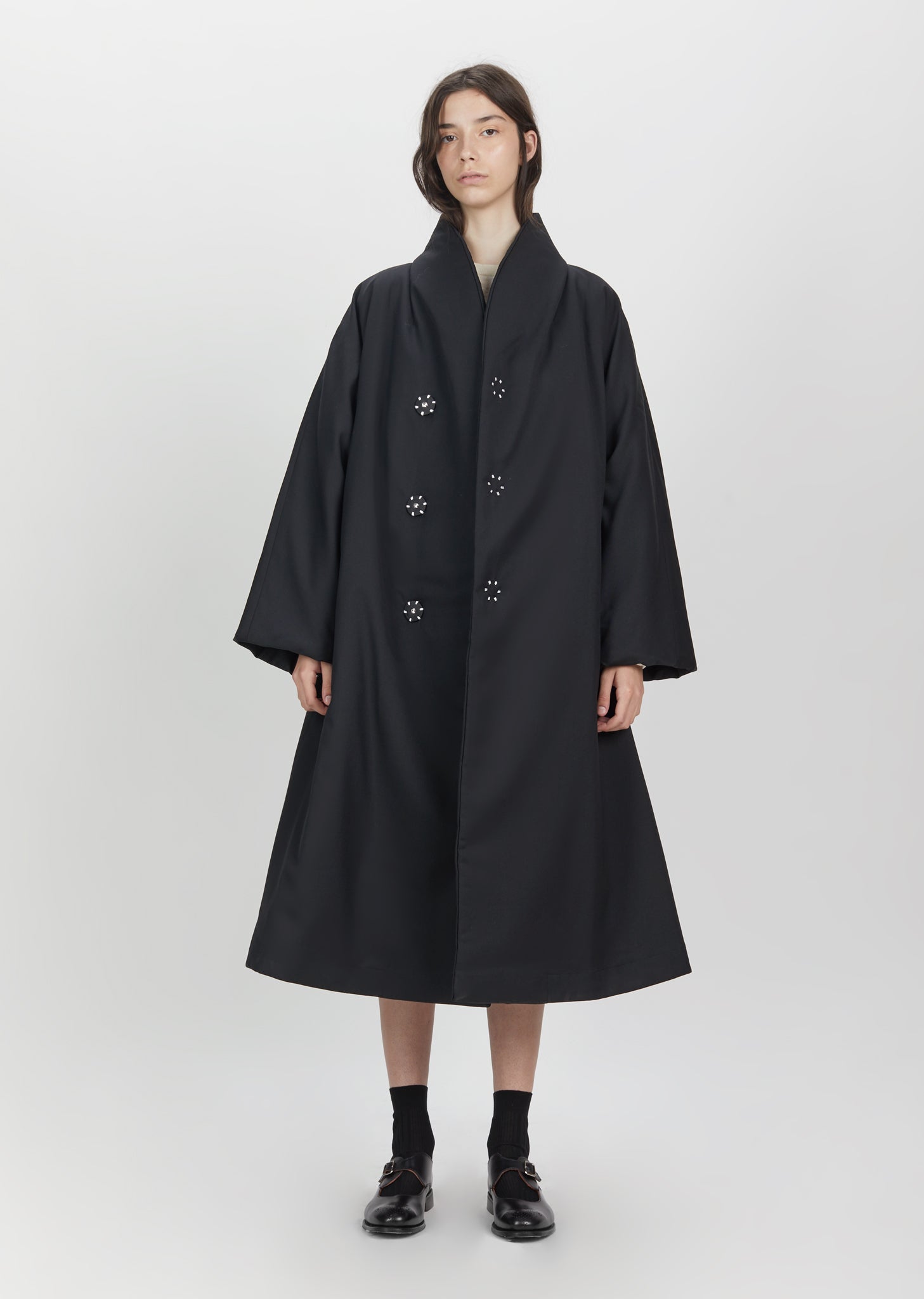 Quilted Wool Polyester Long Coat by Comme des Garçons Comme des Garçons ...