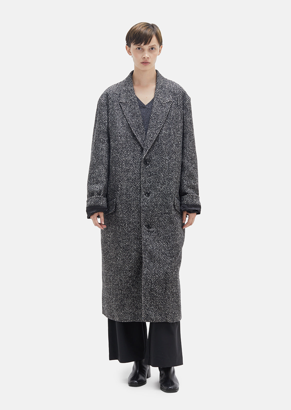 Area Melange Wool Coat by Hope- La Garçonne