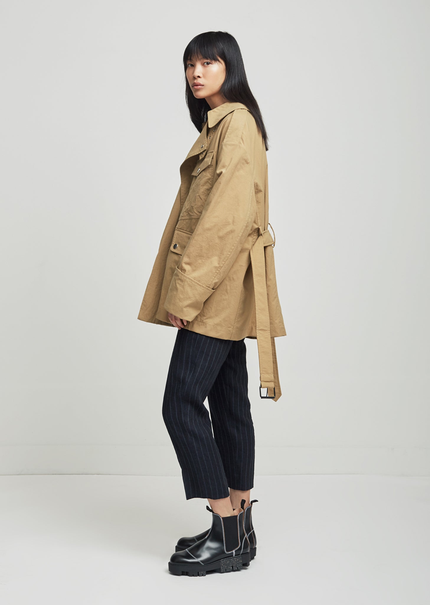 Lorenzo Short Trench Coat by IIsabel Marant- La Garçonne