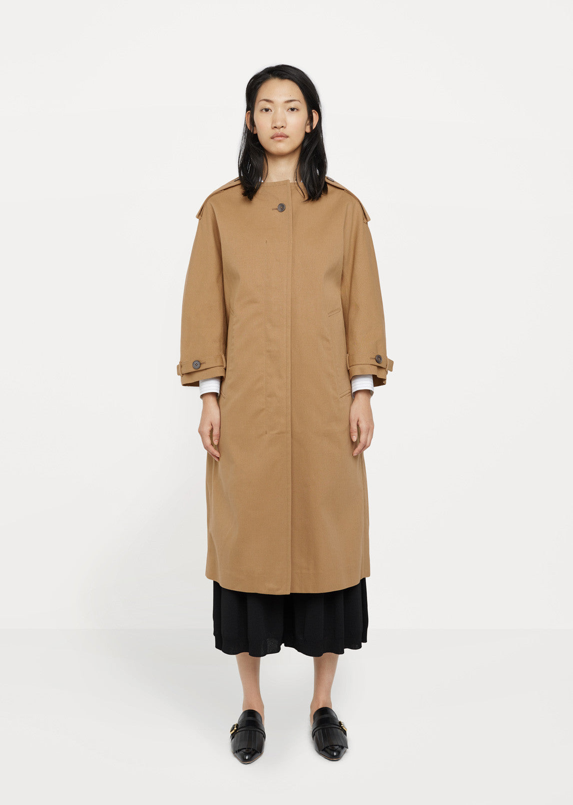 Clacson Round Neck Coat by Jil Sander - La Garçonne