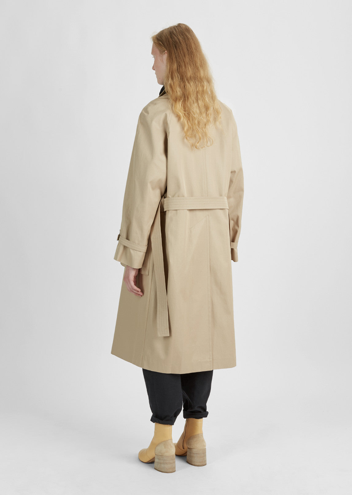 NEHERA】COTTON TWILL MODERN TRENCH COAT-