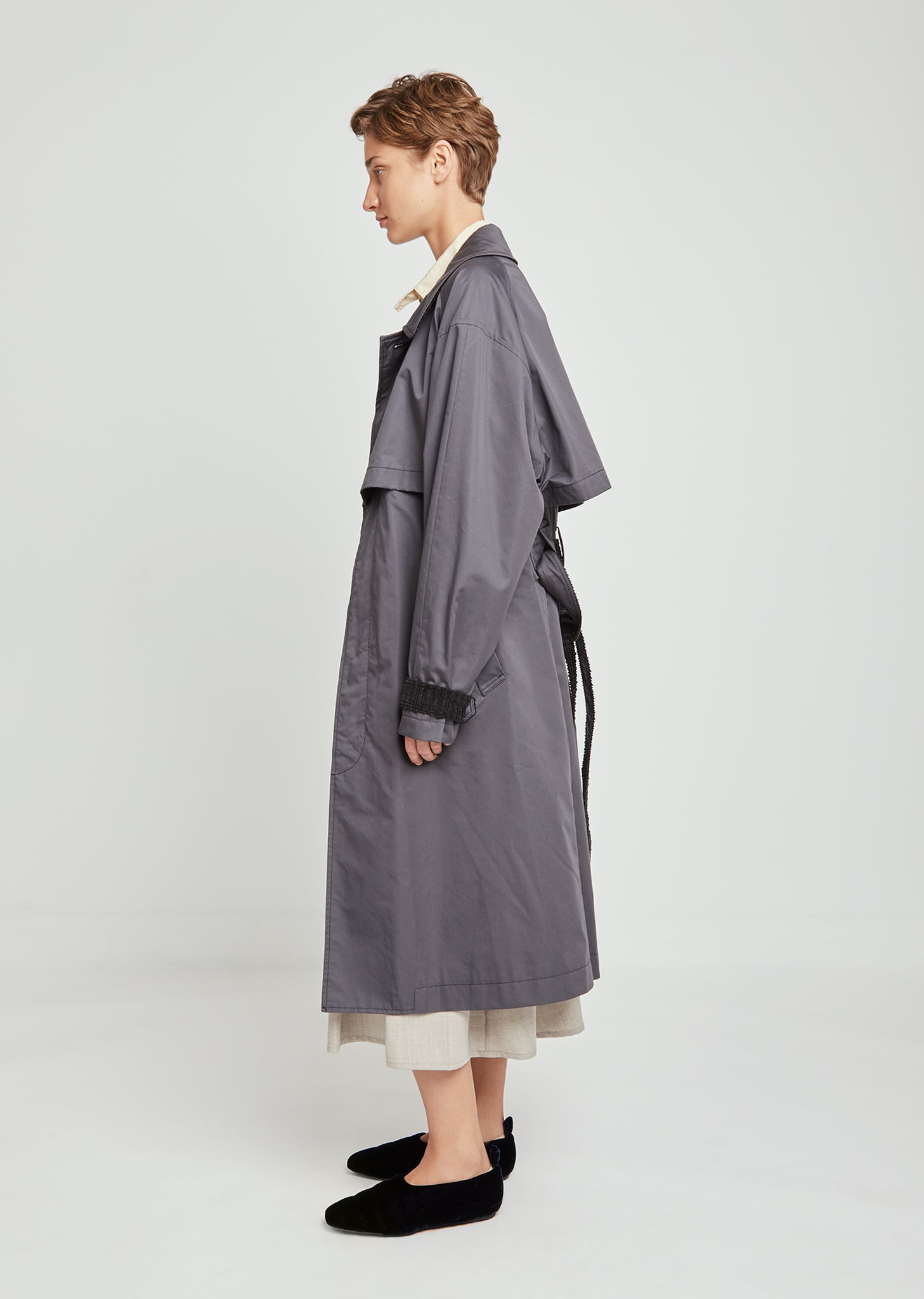 Cotton Blend Trench Coat by Nehera- La Garçonne