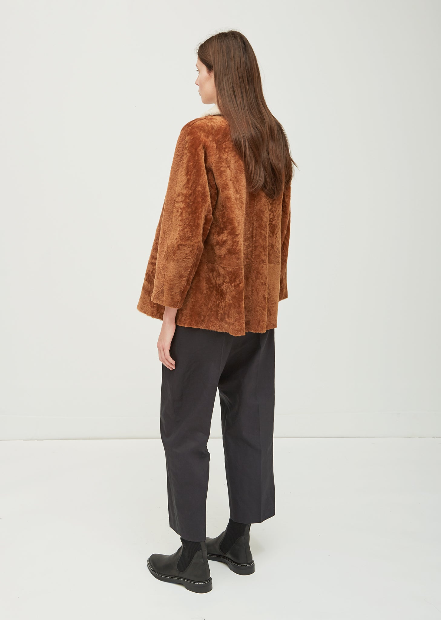 Cosmic Reversible Shearling Coat by Sofie D'Hoore- La Garçonne