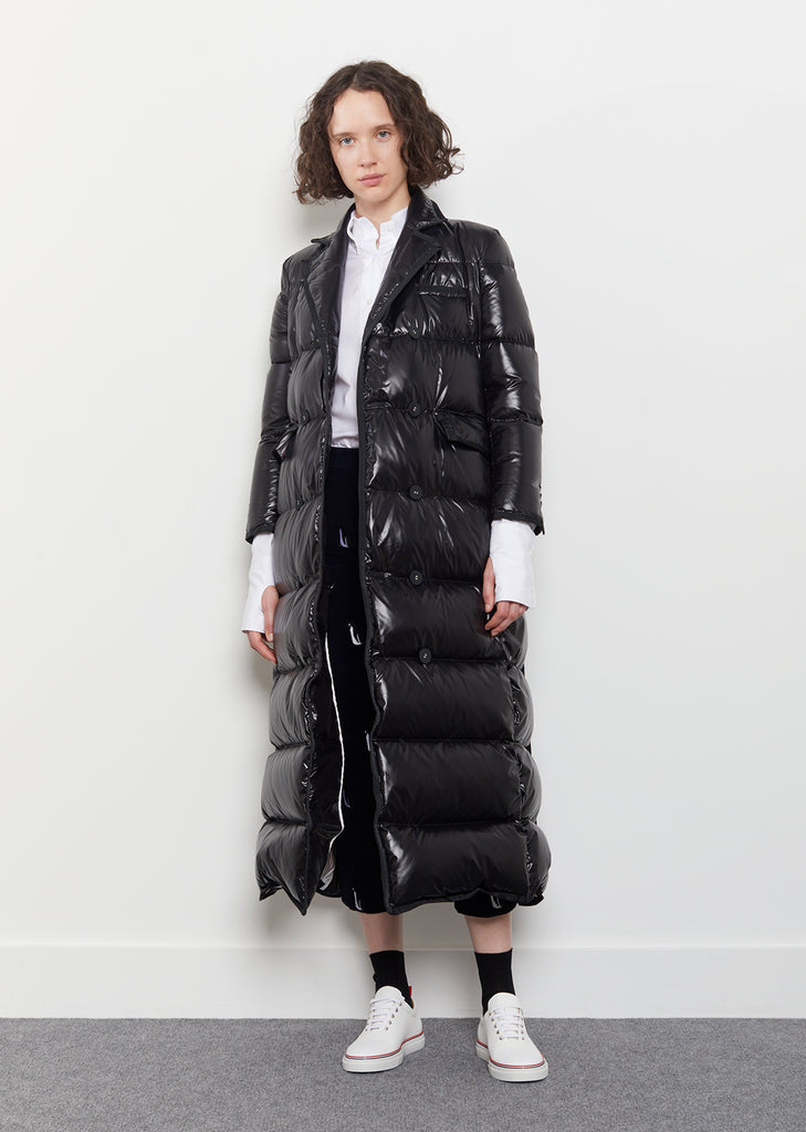 Down-Filled Double-Breasted Puffer Coat by Thom Browne- La Garçonne