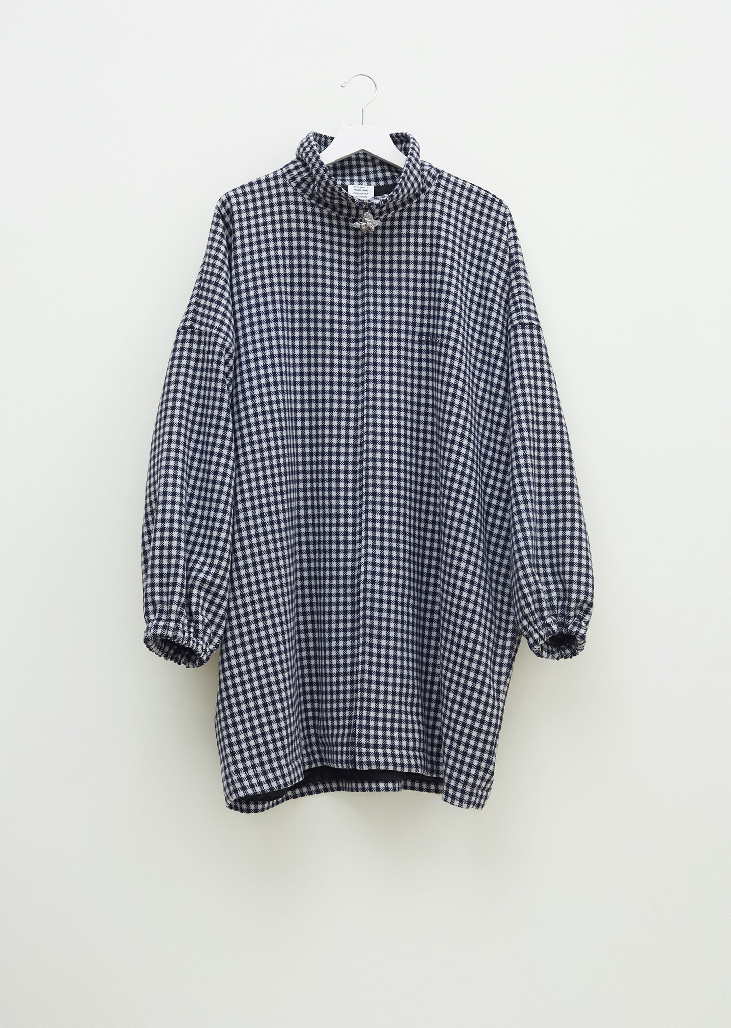 Angel Checked Wool Bomber – La Garçonne