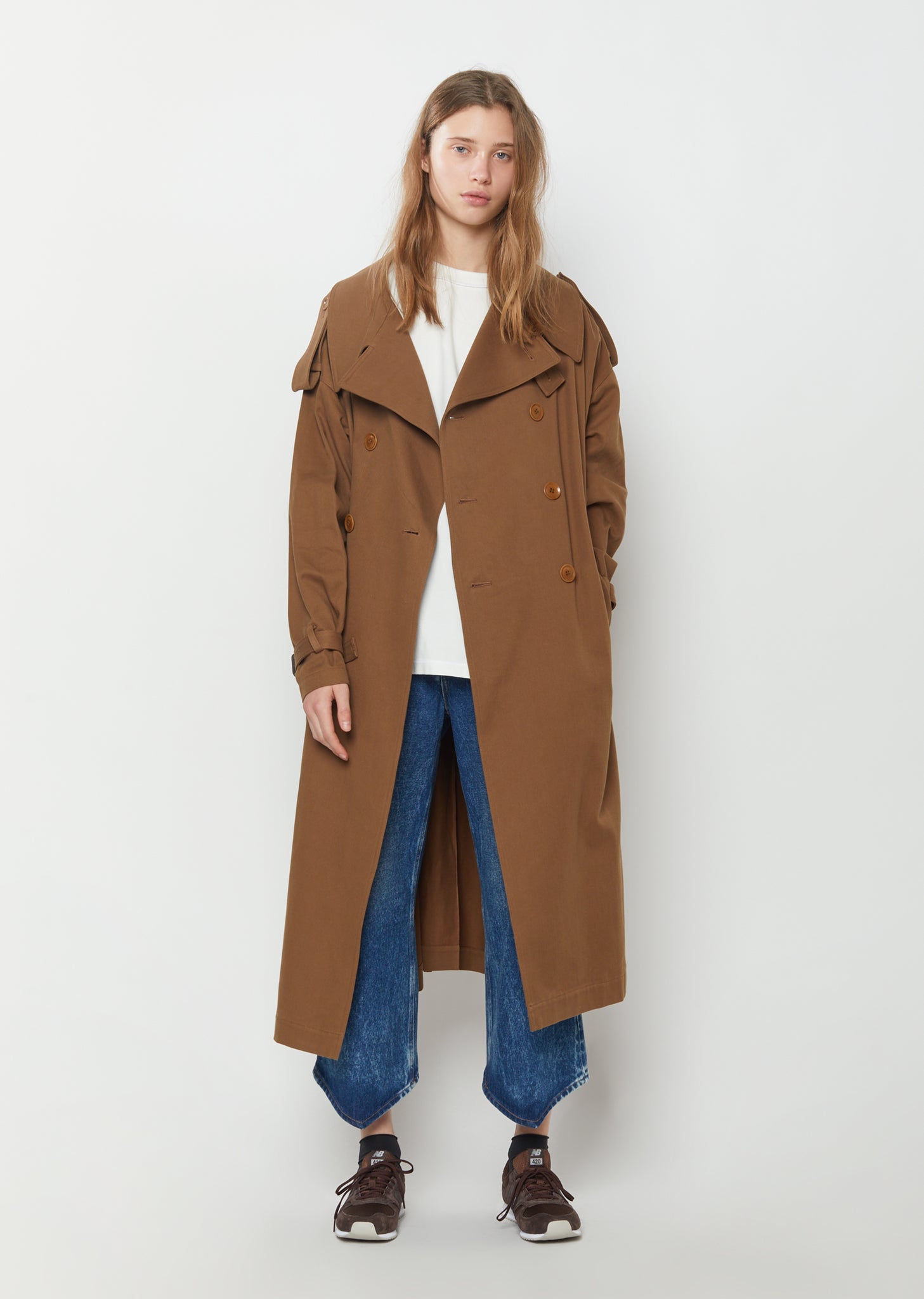 Soft Cotton Trench Coat by Y's- La Garçonne