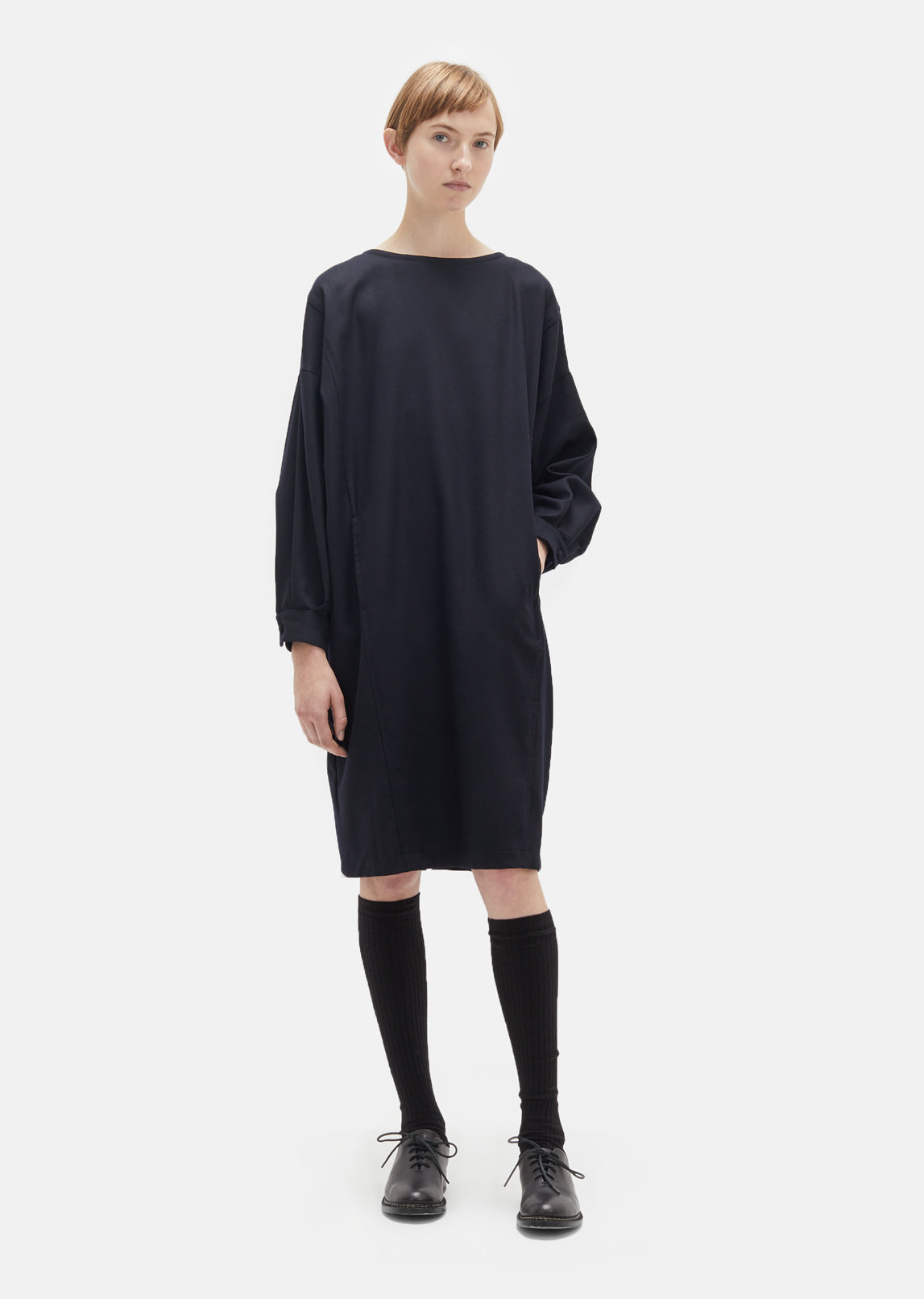 Wool Flannel Dress by Blue Blue Japan- La Garçonne