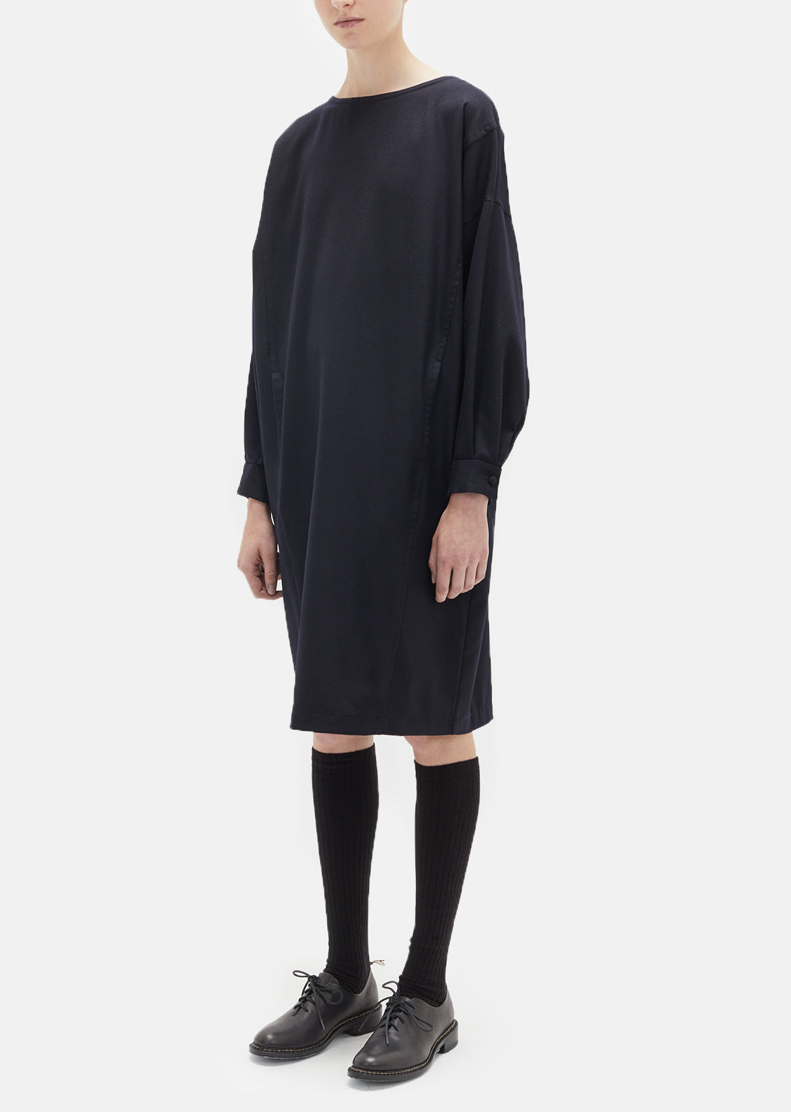 Wool Flannel Dress by Blue Blue Japan- La Garçonne