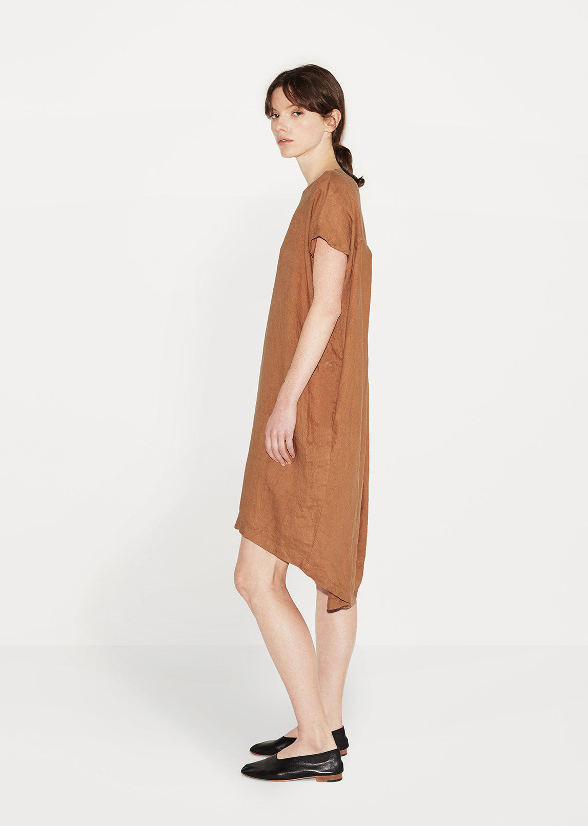 Pleated Cocoon Dress by Black Crane 