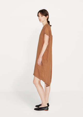 Pleated Cocoon Dress by Black Crane - La Garçonne