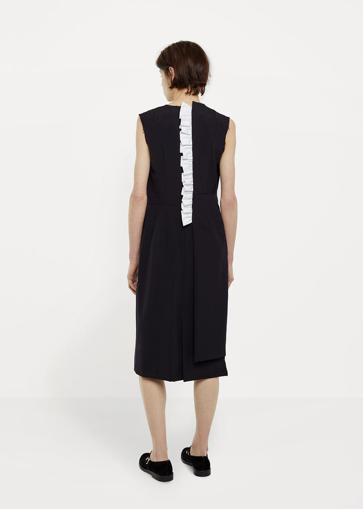 Tropical Wool Ruffle Sleeveless Dress by Comme des Garçons - La Garçonne