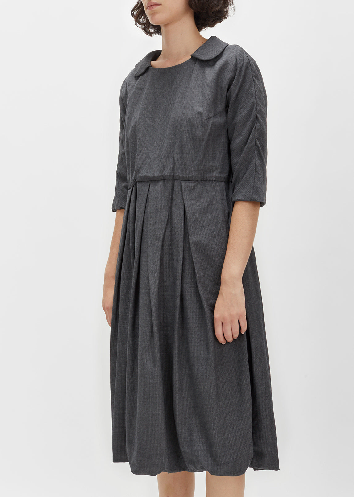 Wool Shadow Herringbone Dress by Comme des Garçons Comme des Garçons ...