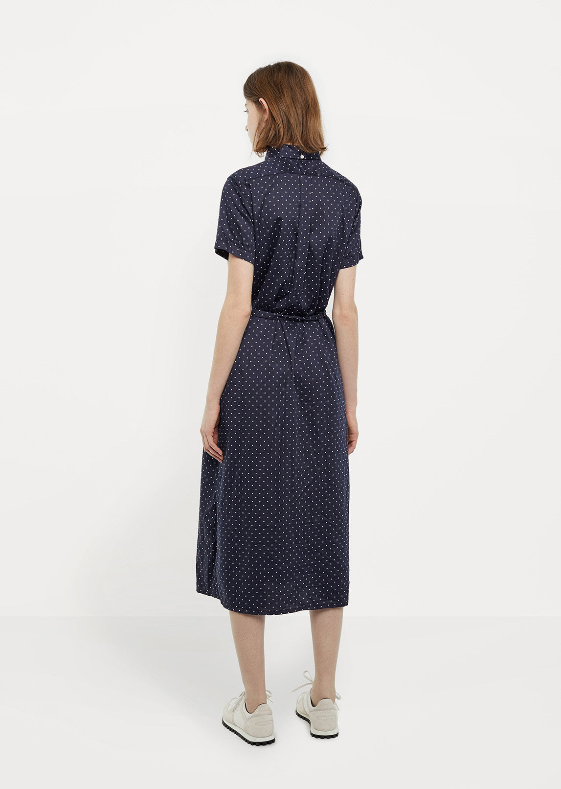 Polka Dot Shirtdress - JP 1 / Navy Polka Dot