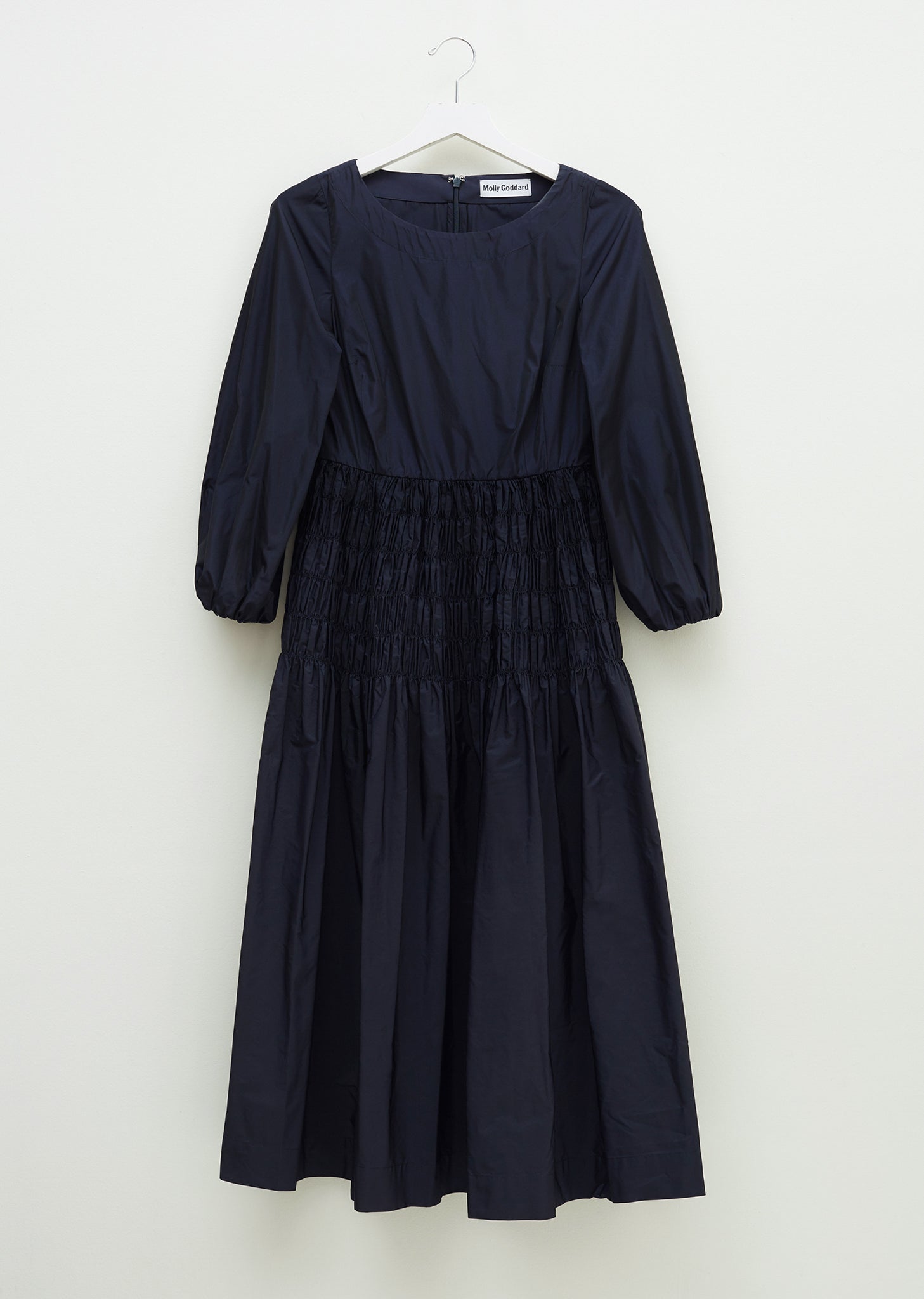 Edie Shirred Taffeta Dress by Molly Goddard- La Garçonne