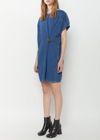 80's Wash Denim Dress by MM6 Maison Margiela- La Garçonne